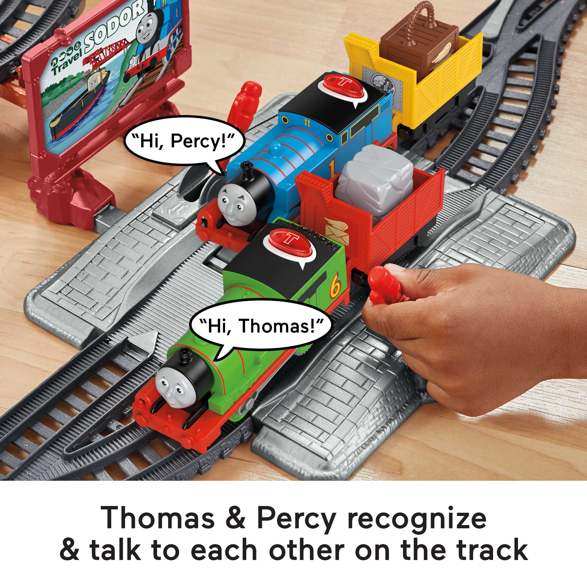 Fisher-Price Thomas & Friends Talking Thomas & Percy Train Set - Image 3