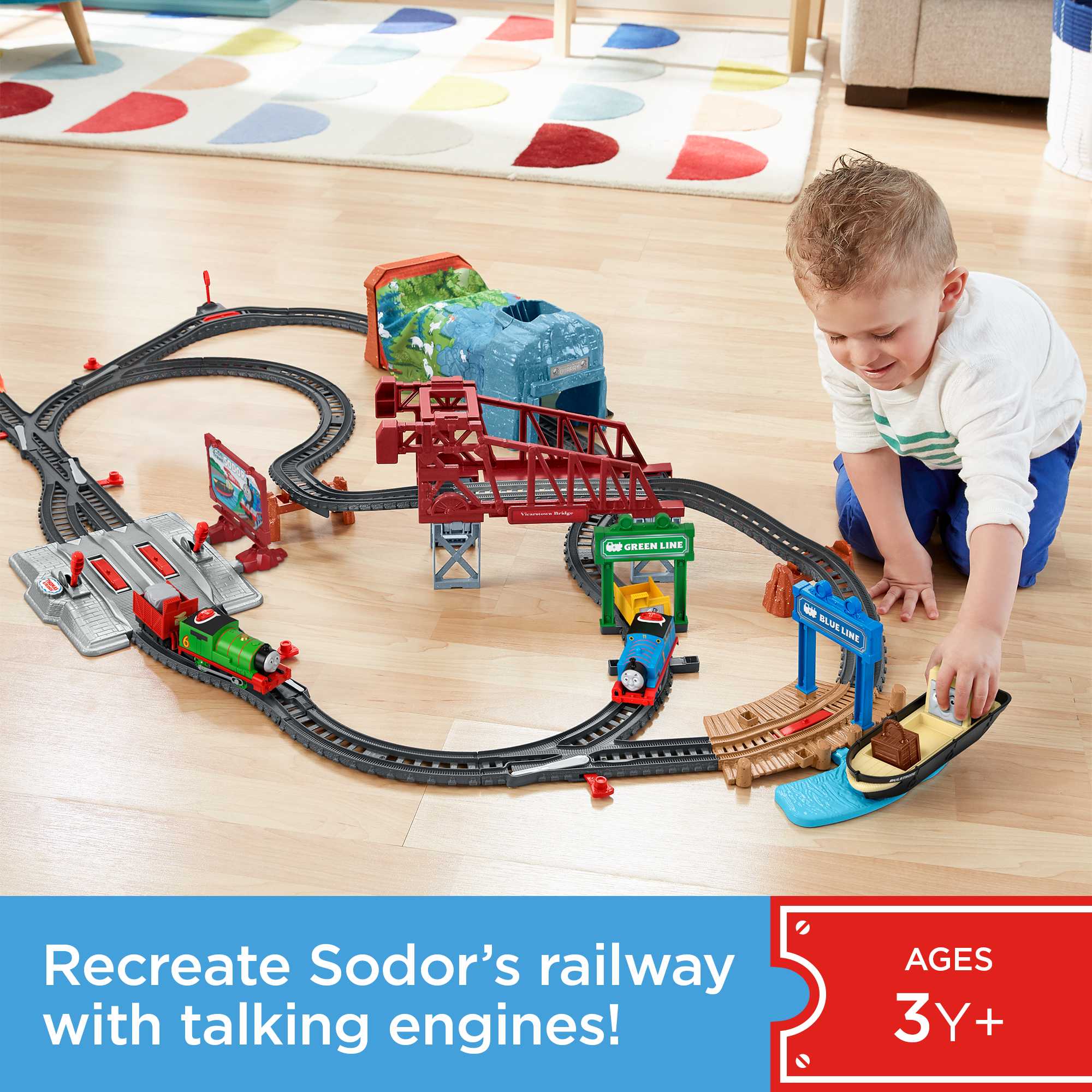 Fisher-Price Thomas & Friends Talking Thomas & Percy Train Set - Image 8
