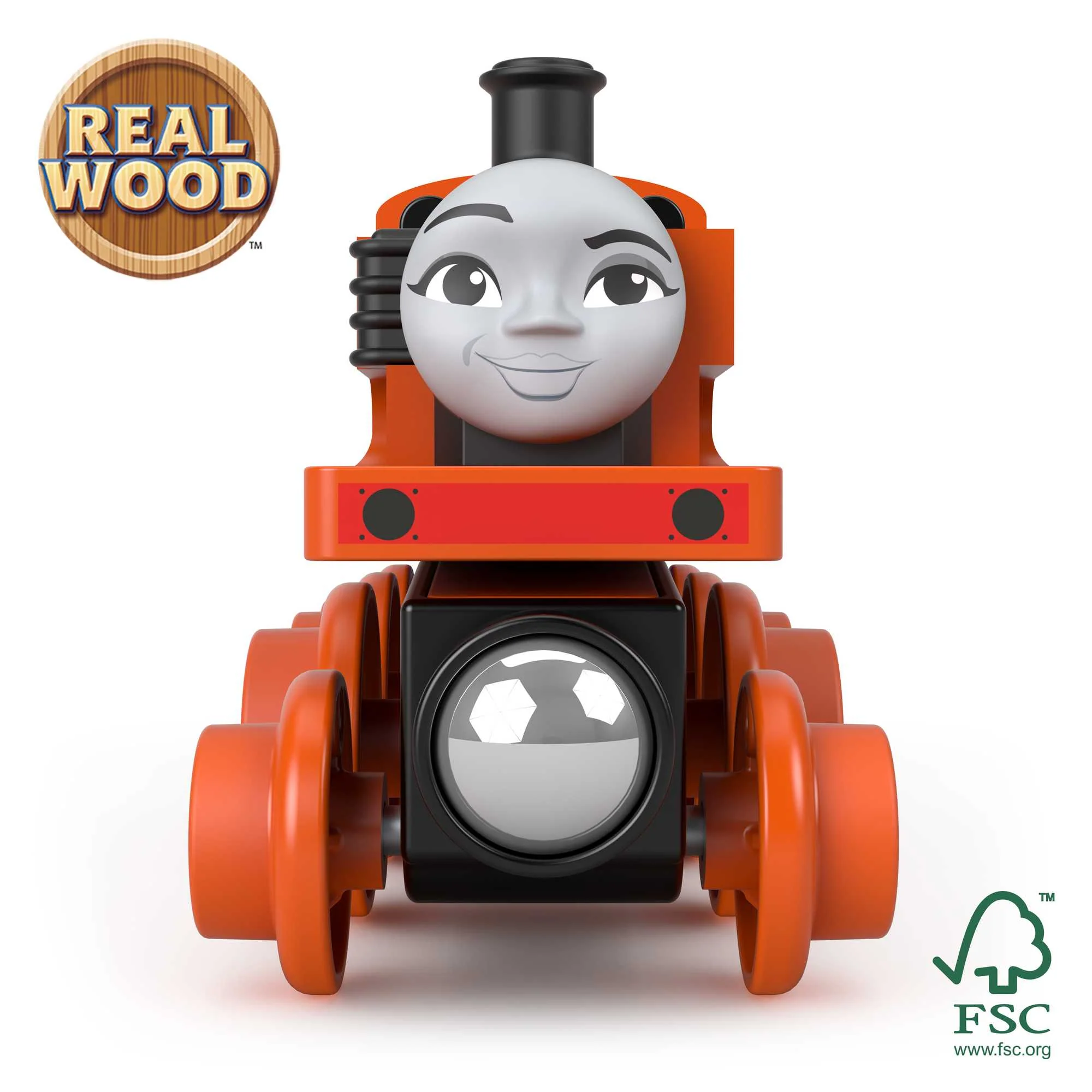 Fisher-Price Thomas & Friends Wooden Railway Nia Engine And Cargo Car - Image 3