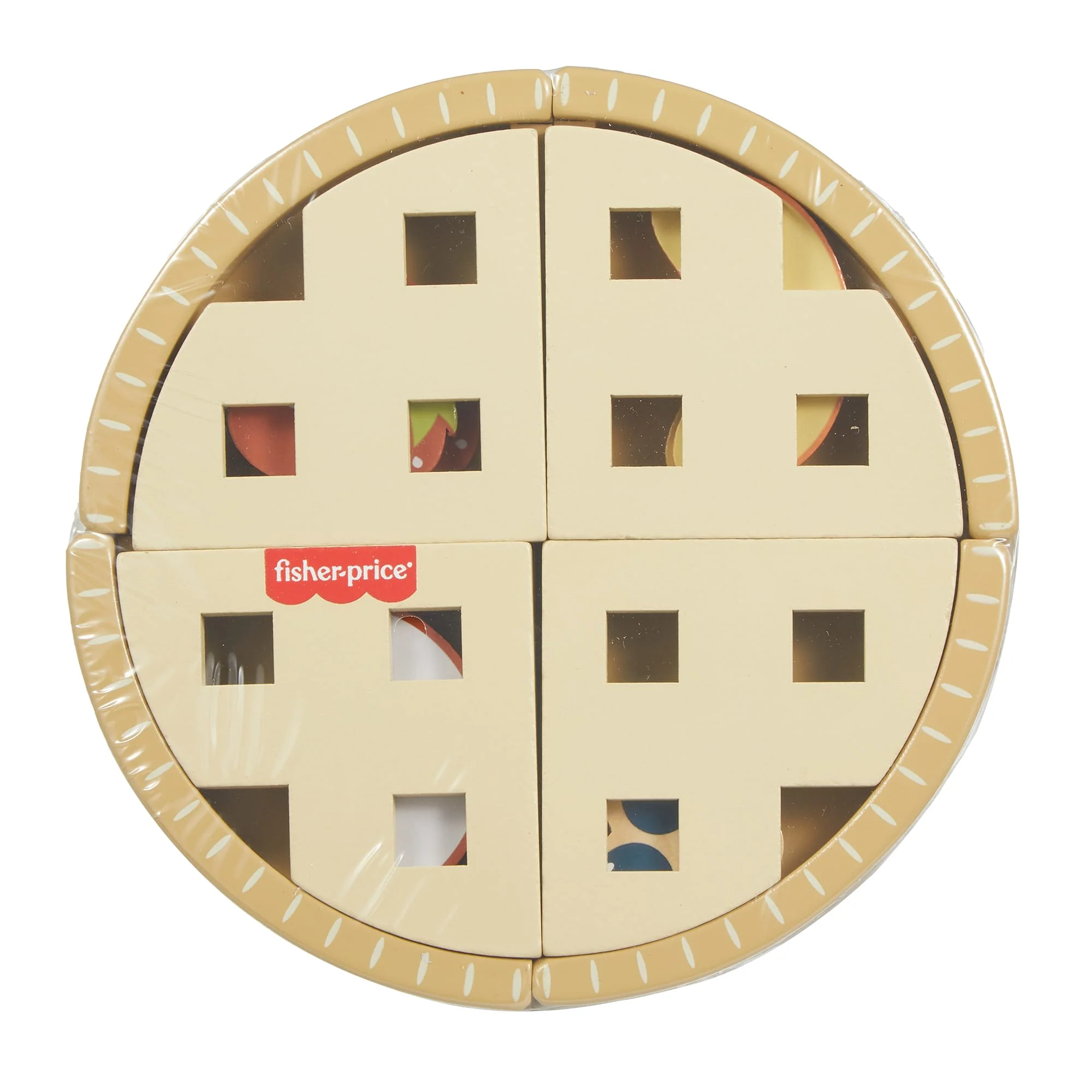 Fisher-Price Tiny Garden Wooden Fruit Pie, Pretend Food Puzzle Set For Kids, 16 Wood Pieces - Image 6