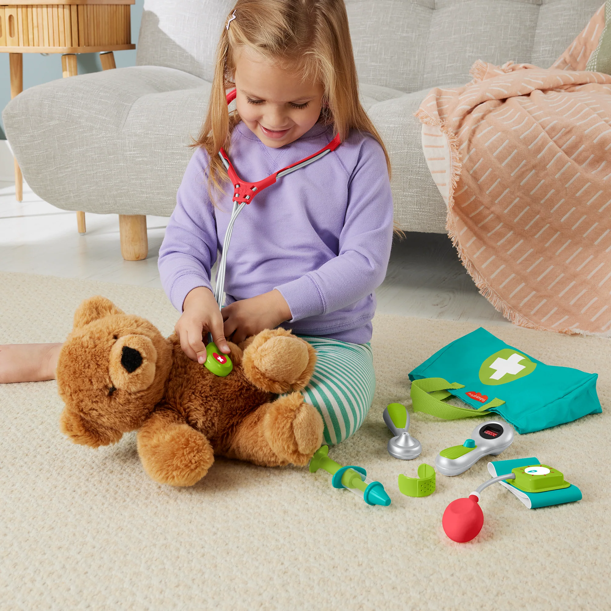 Fisher-Price  Trousse de Médecin, 7Éléments, Jeu Préscolaire - Image 2