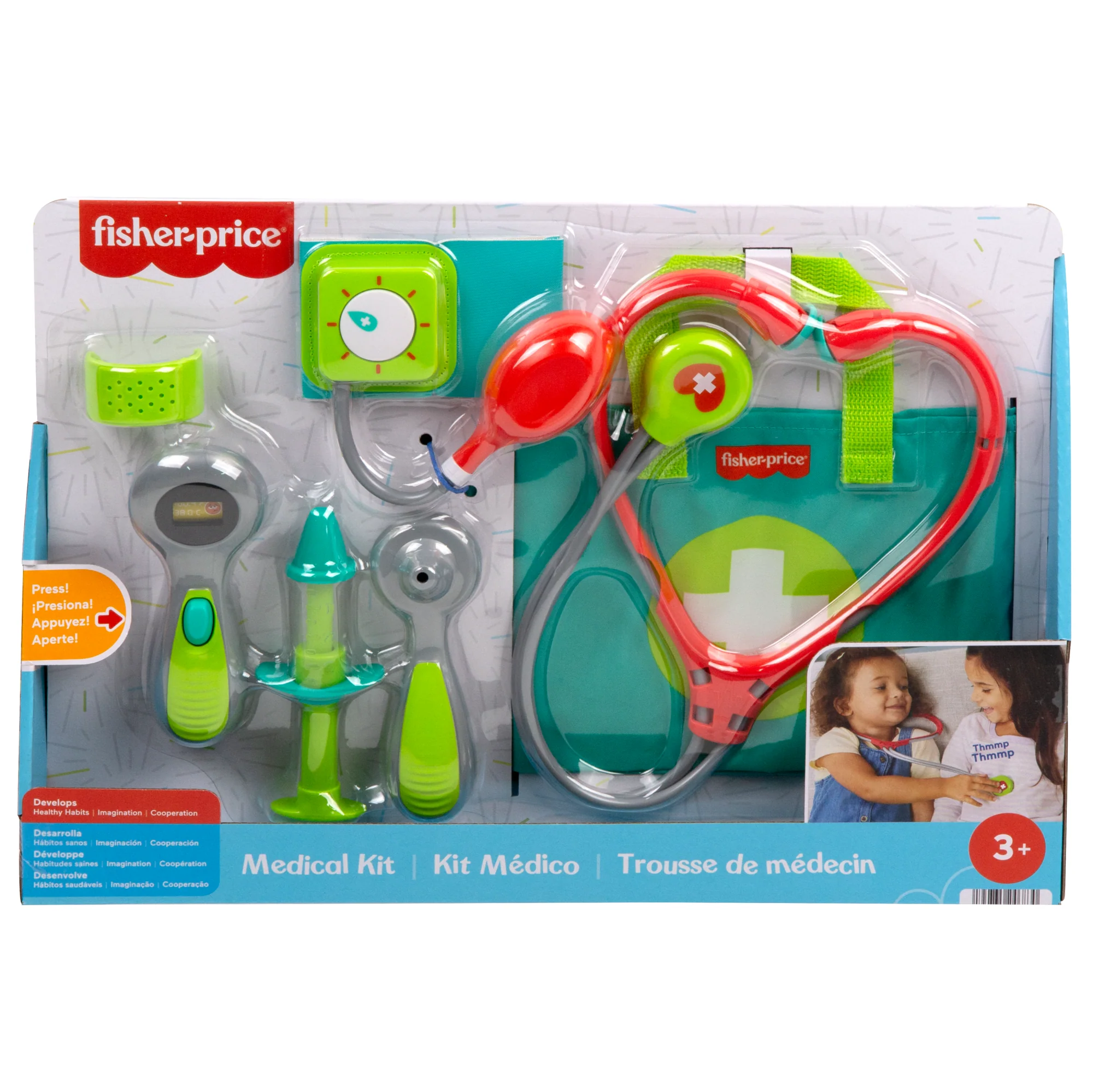 Fisher-Price  Trousse de Médecin, 7Éléments, Jeu Préscolaire - Image 6