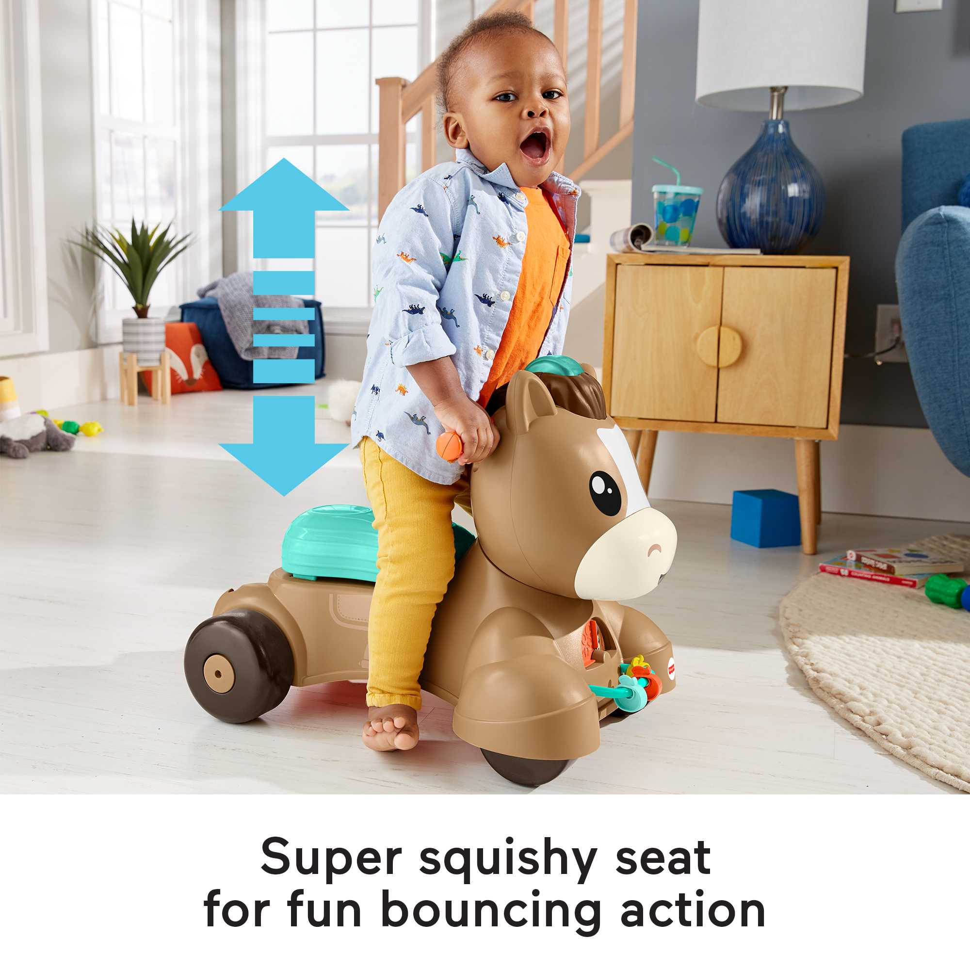 Fisher-Price Walk, Bounce & Ride Pony - English & French Version - Image 3
