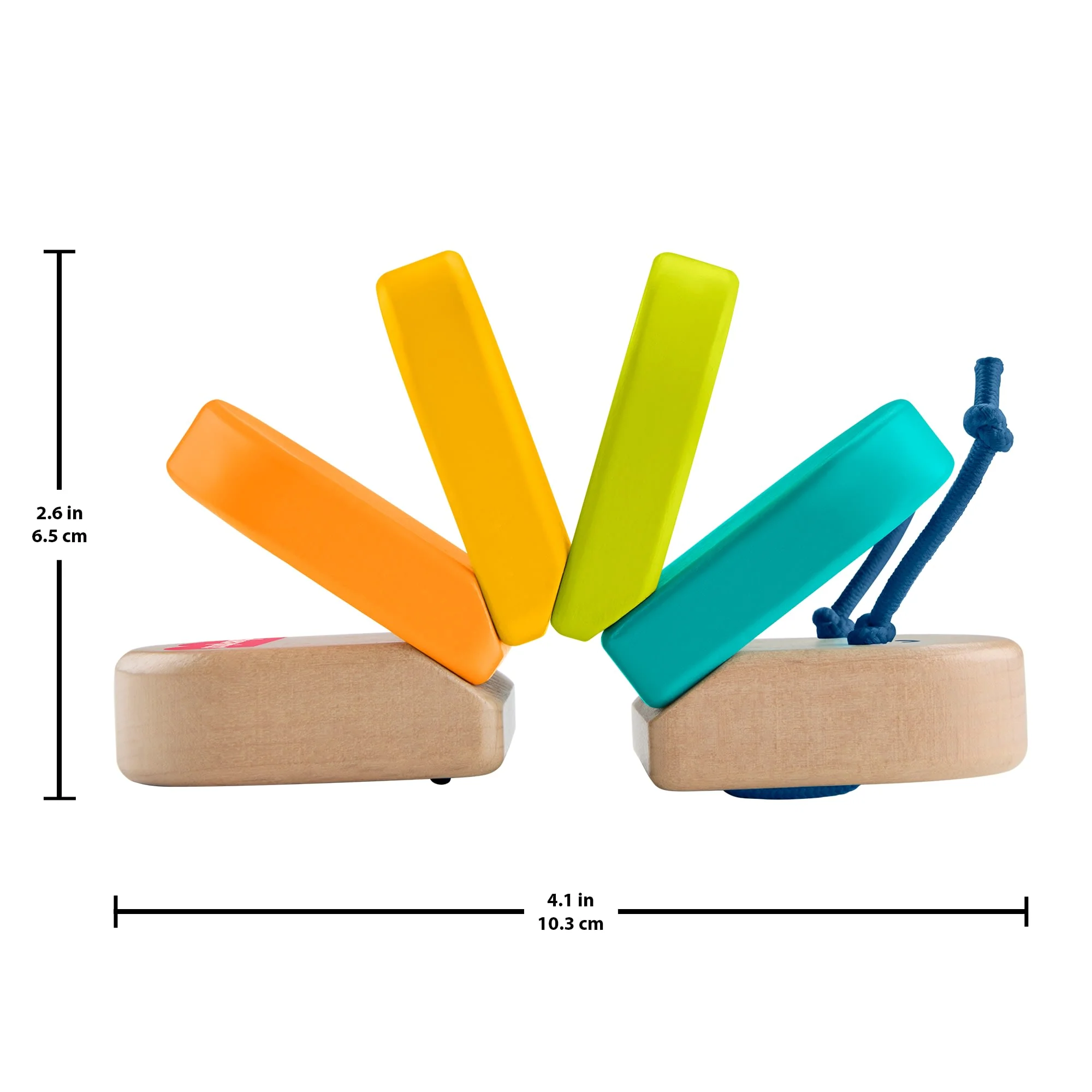 Fisher-Price Wooden Clacker Caterpillar Developmental Activity Rattle Toy For Baby, 1 Wood Piece - Image 6