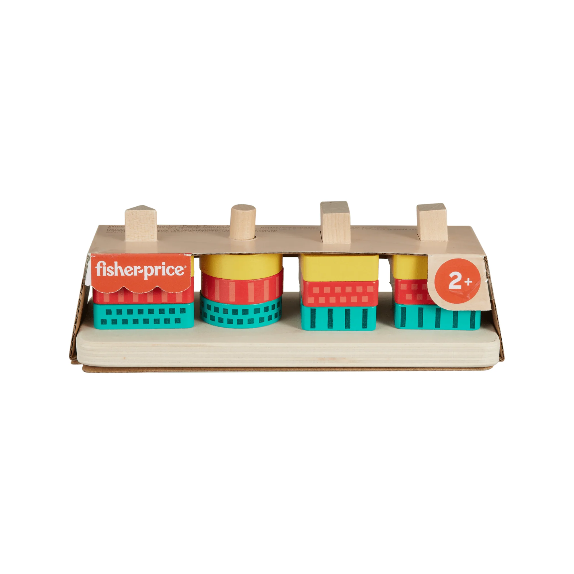 Fisher-Price Wooden Shape Stacker Toddler Sorting Toy, 13 Wood Pieces - Image 6