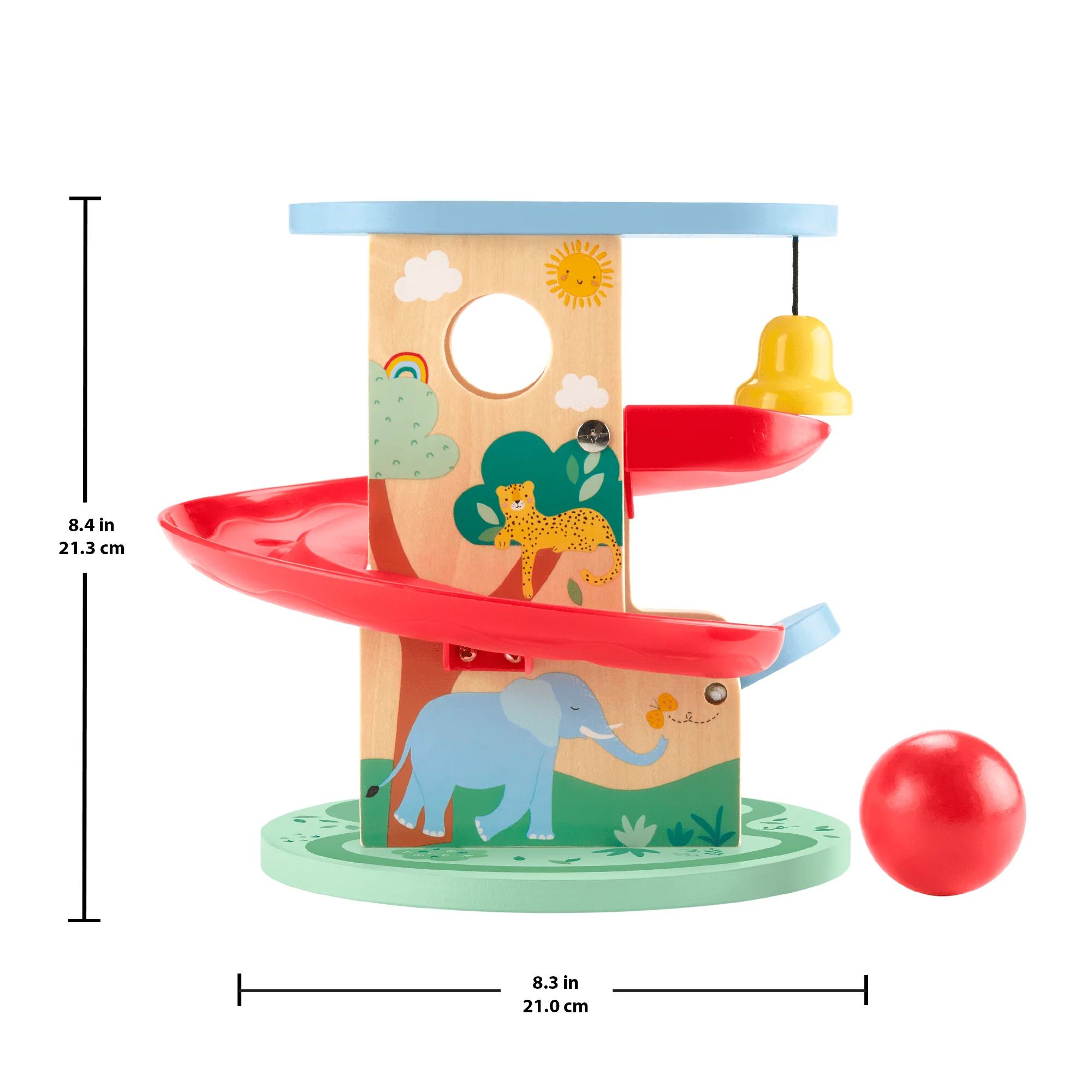 Fisher-Price Wooden Treehouse Ball Run Baby & Toddler Toy, 2 Wood Pieces - Image 6