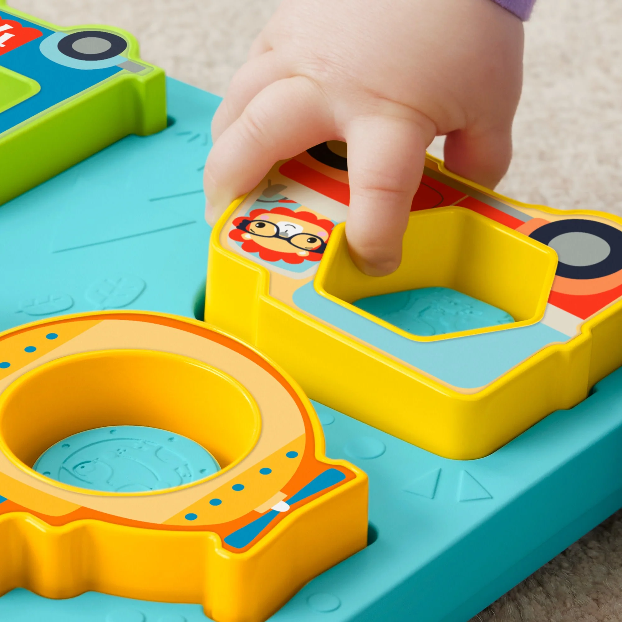 Fisher-Price Casse-Tête Véhicules, Formes et Sons, Musique et Lumières - Image 5