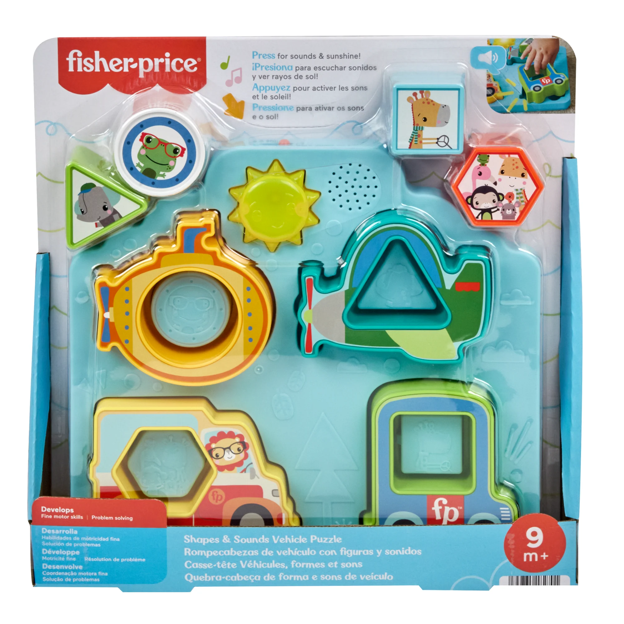 Fisher-Price Casse-Tête Véhicules, Formes et Sons, Musique et Lumières - Image 6