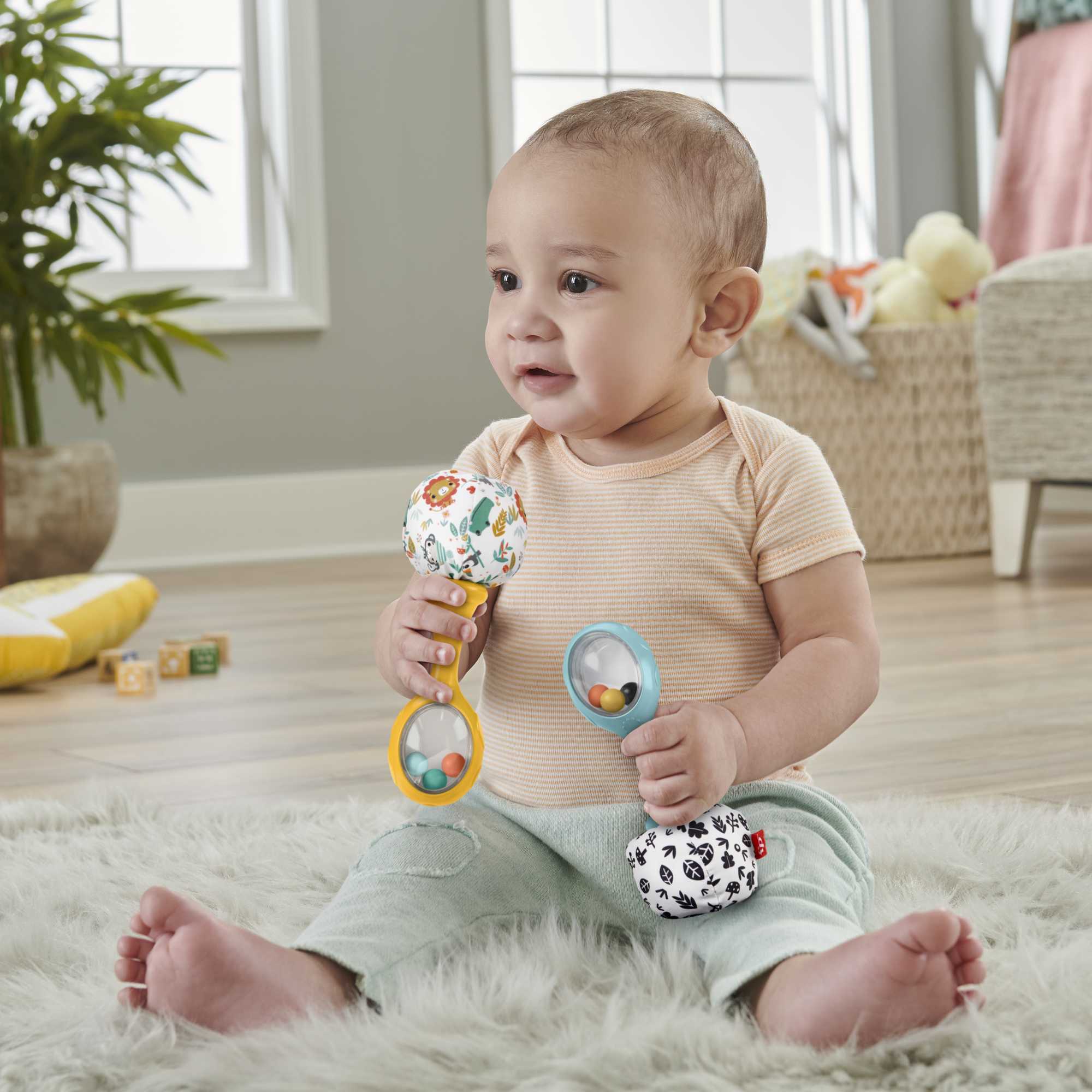 Fisher-Price  Mes Premières Maracas, ens. de 2, Contraste Élevé - Image 3