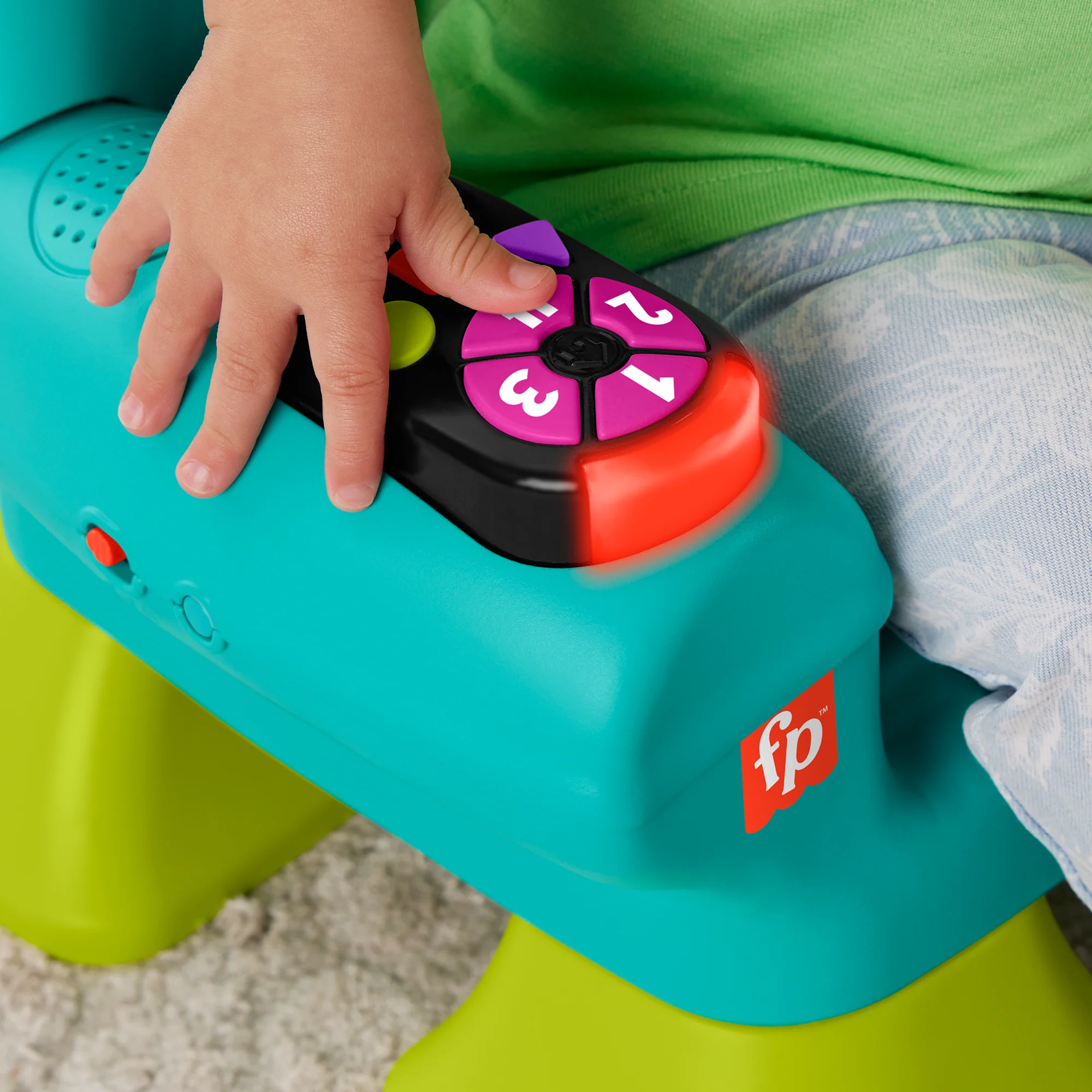 Fisher-Price  Rires et Éveil  Chaise Éveil Progressif, Sarcelle - Image 3