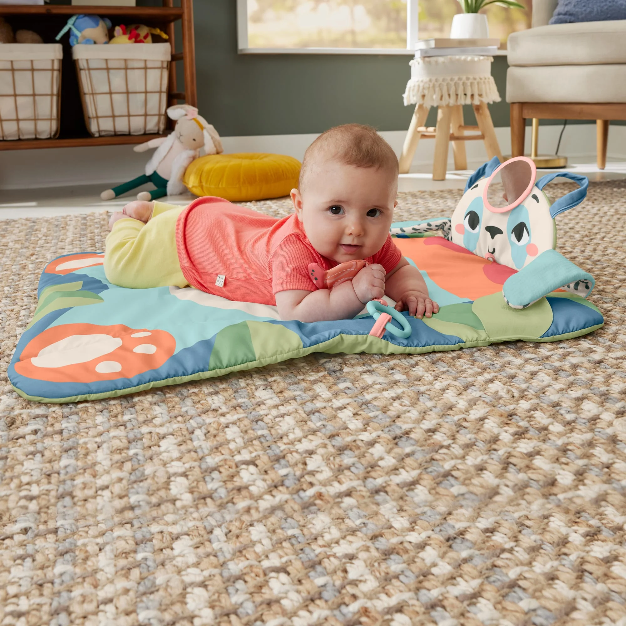 Fisher-Price  Planet Friends  Tapis D’Éveil Panda à Rouler, 2Jouets - Image 3