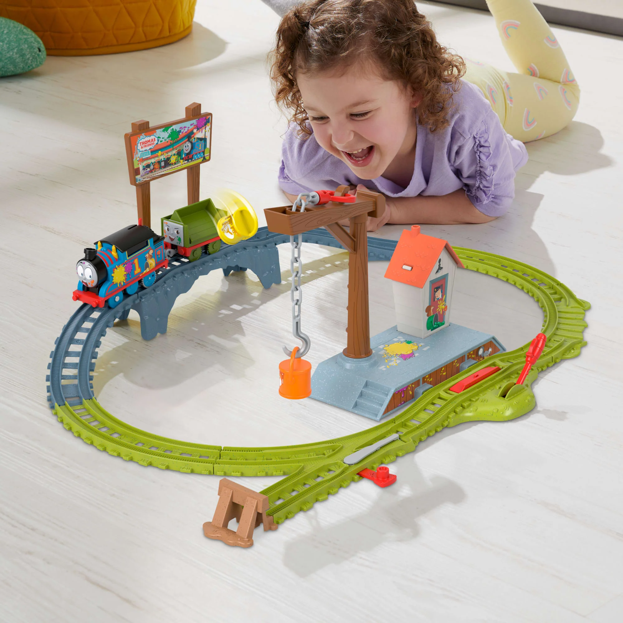 Thomas et ses Amis Coffret Train et Piste Livraison de Peinture - Image 2