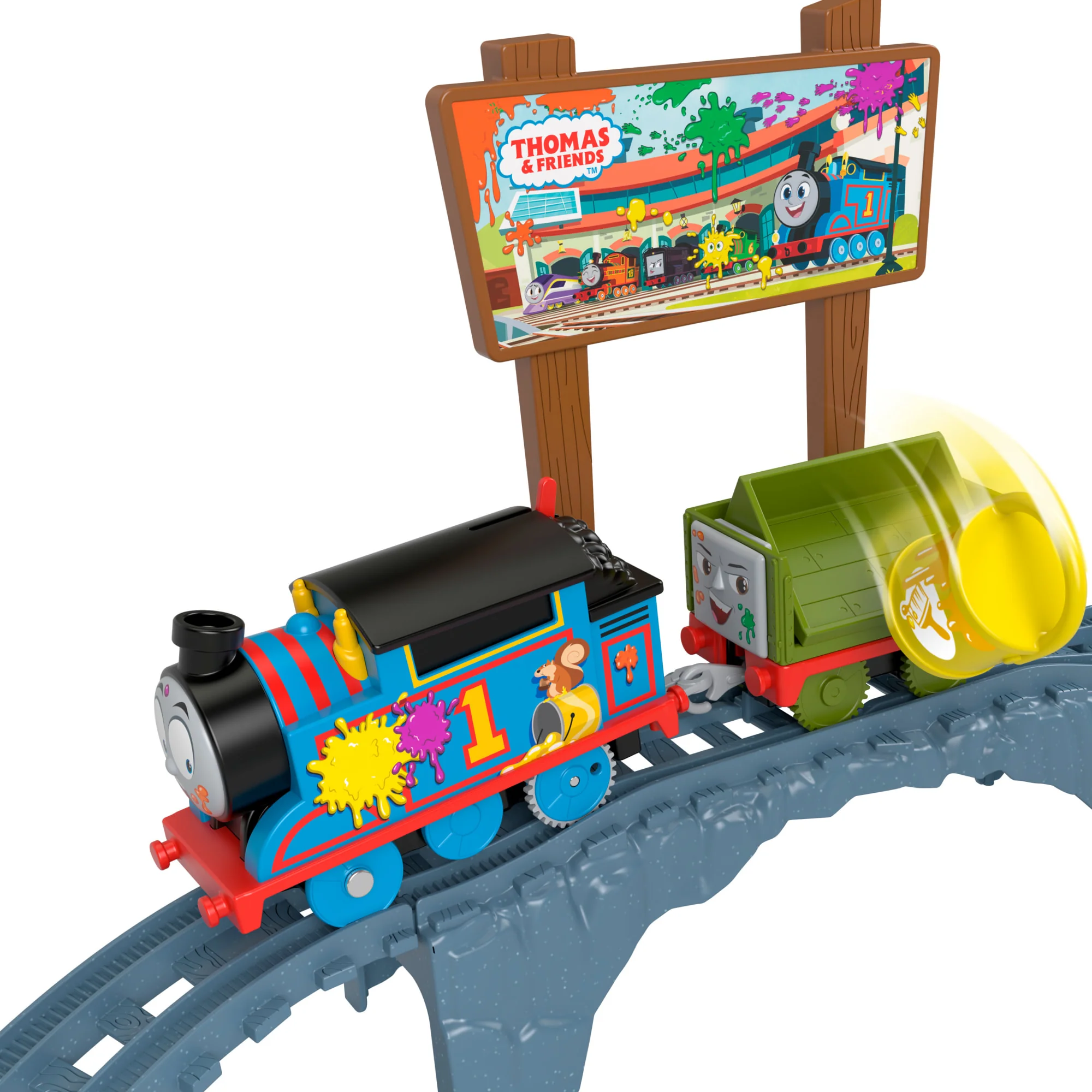 Thomas et ses Amis Coffret Train et Piste Livraison de Peinture - Image 3