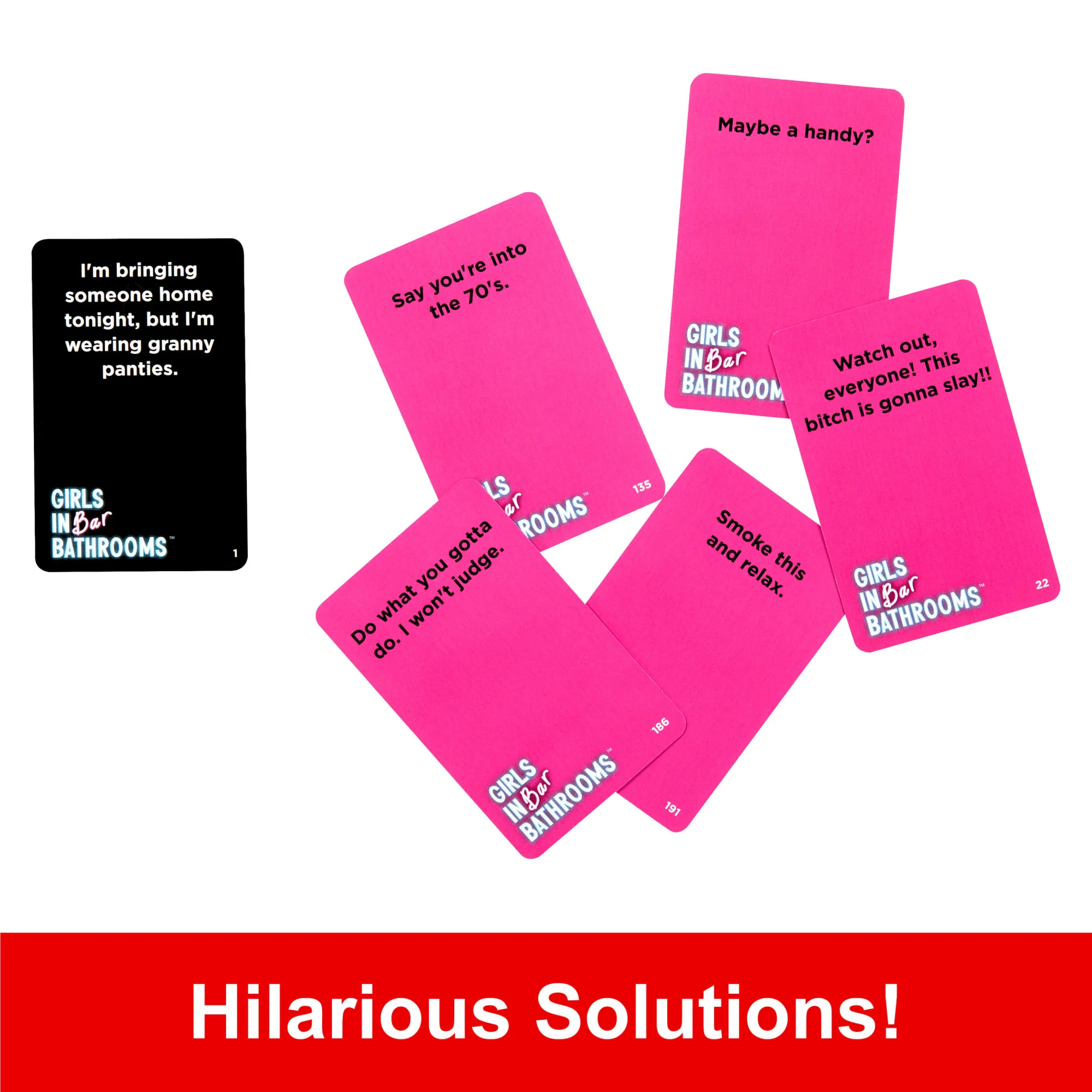 Girls in Bar Bathrooms Adult Party Game For Girls And Bachelorette Parties For Hilarious Game Night Memories - Image 4
