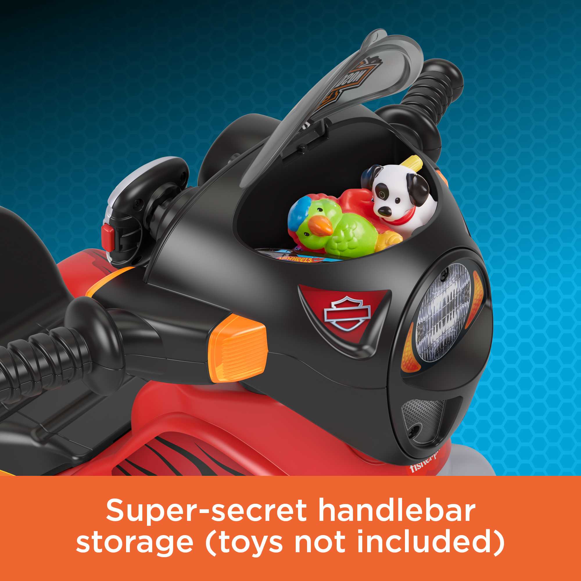 Fisher-Price Harley Davidson Tricycle For Toddlers, Lights & Sounds, Adjustable Seat - Image 5