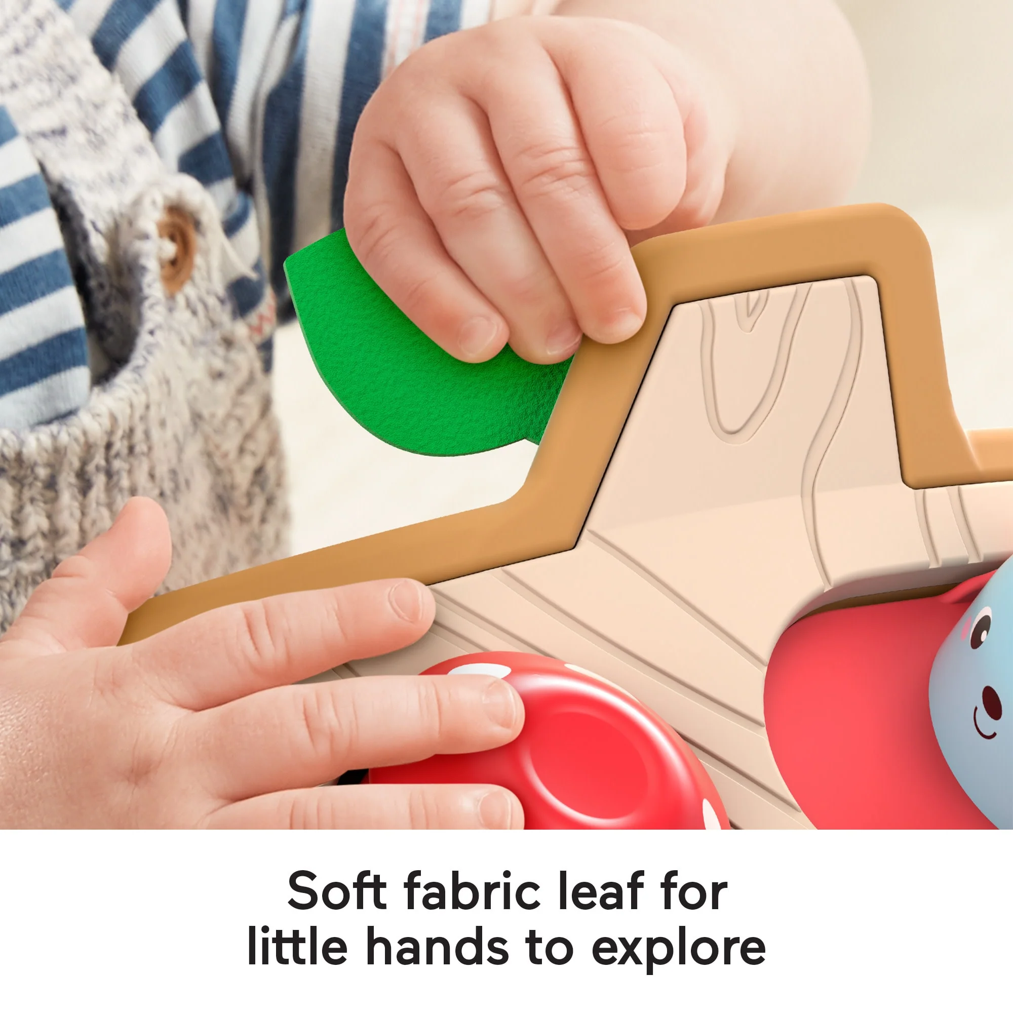 Fisher-Price Hide & Peek Pop-Up Animal-Themed Baby Sensory Activity Toy With Wood & Sounds - Image 6
