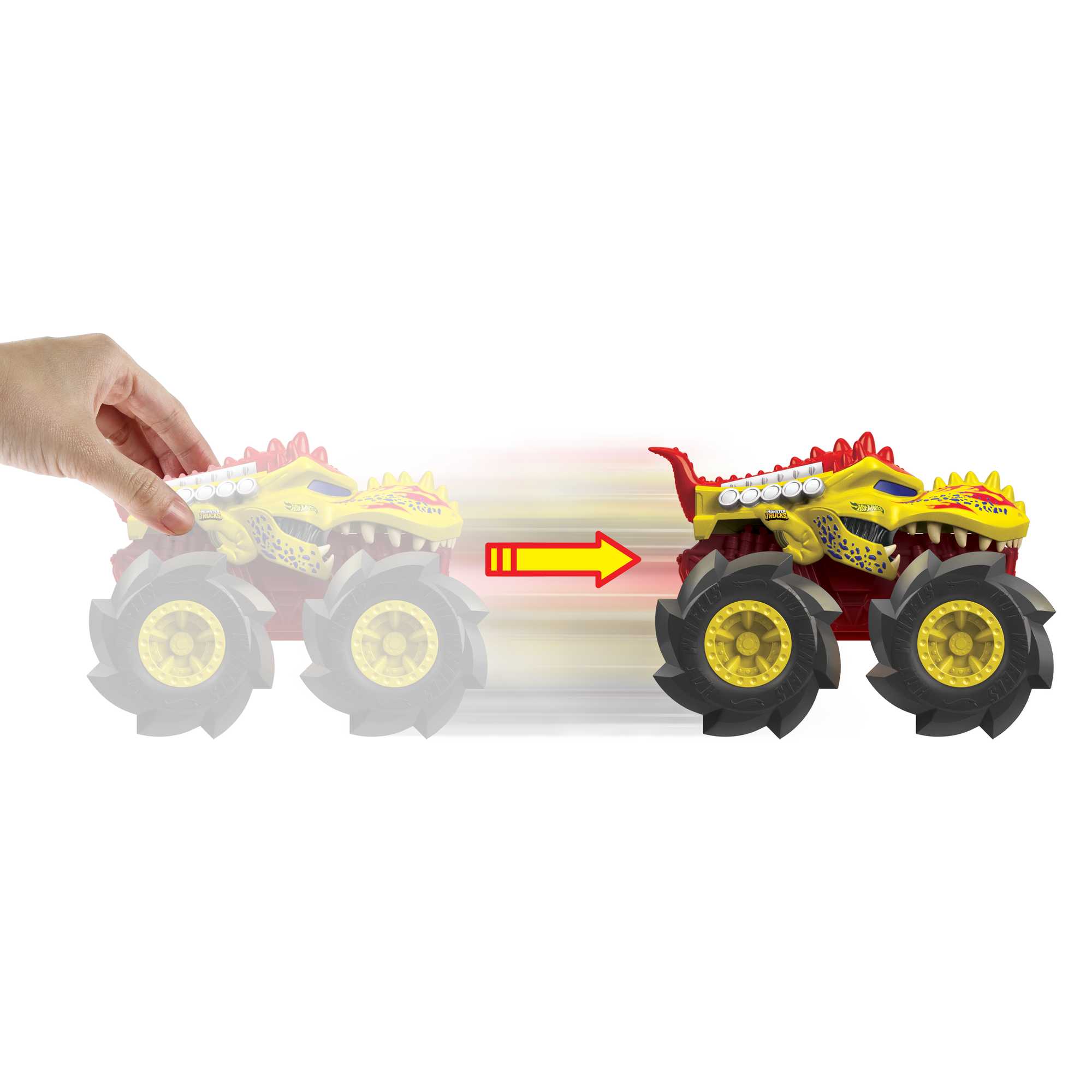 Hot Wheels® 1:43 Monster Trucks Rev Tredz™ Trucks - Zombie Wrex - Image 3