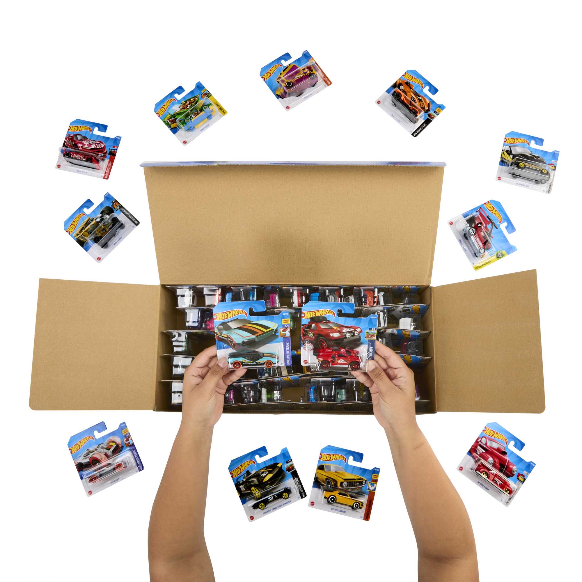 Hot Wheels 60-Pack1:64 Scale Die-Cast Toy Cars & Trucks - Image 2
