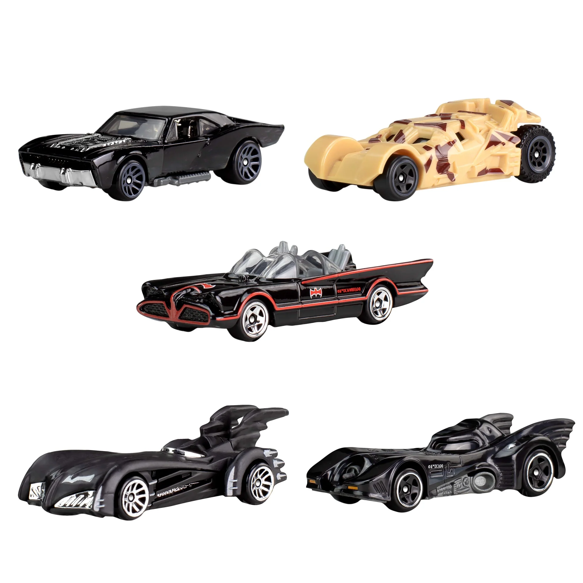 Hot Wheels 85Ème Anniversaire Batman Coffret 5 Répliques Batmobile - Image 2
