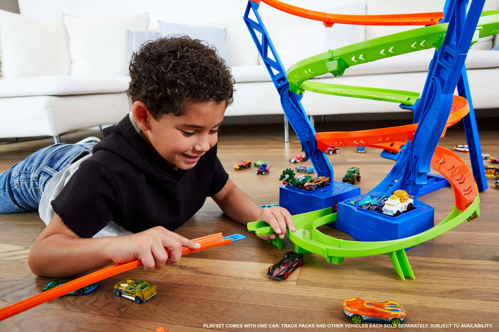 Hot Wheels Action Spirale Vitesse et Collisions - Image 2