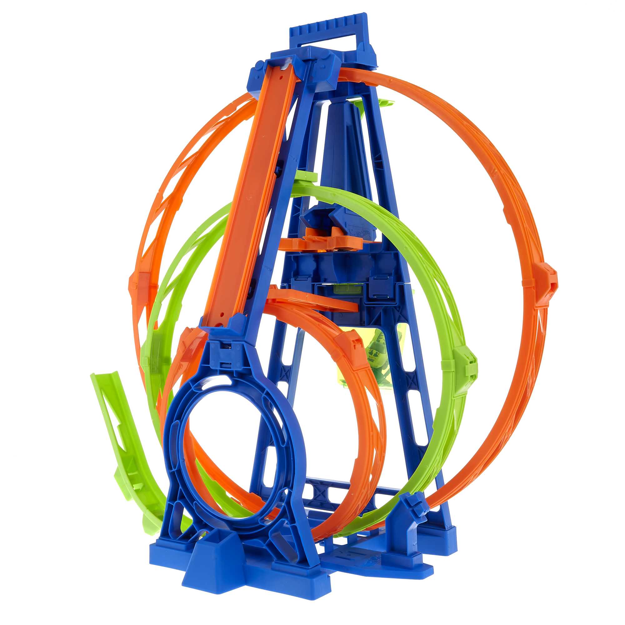 Hot Wheels Track With 1 Hot Wheels Car, Triple Loop Kit Track Set - Image 5