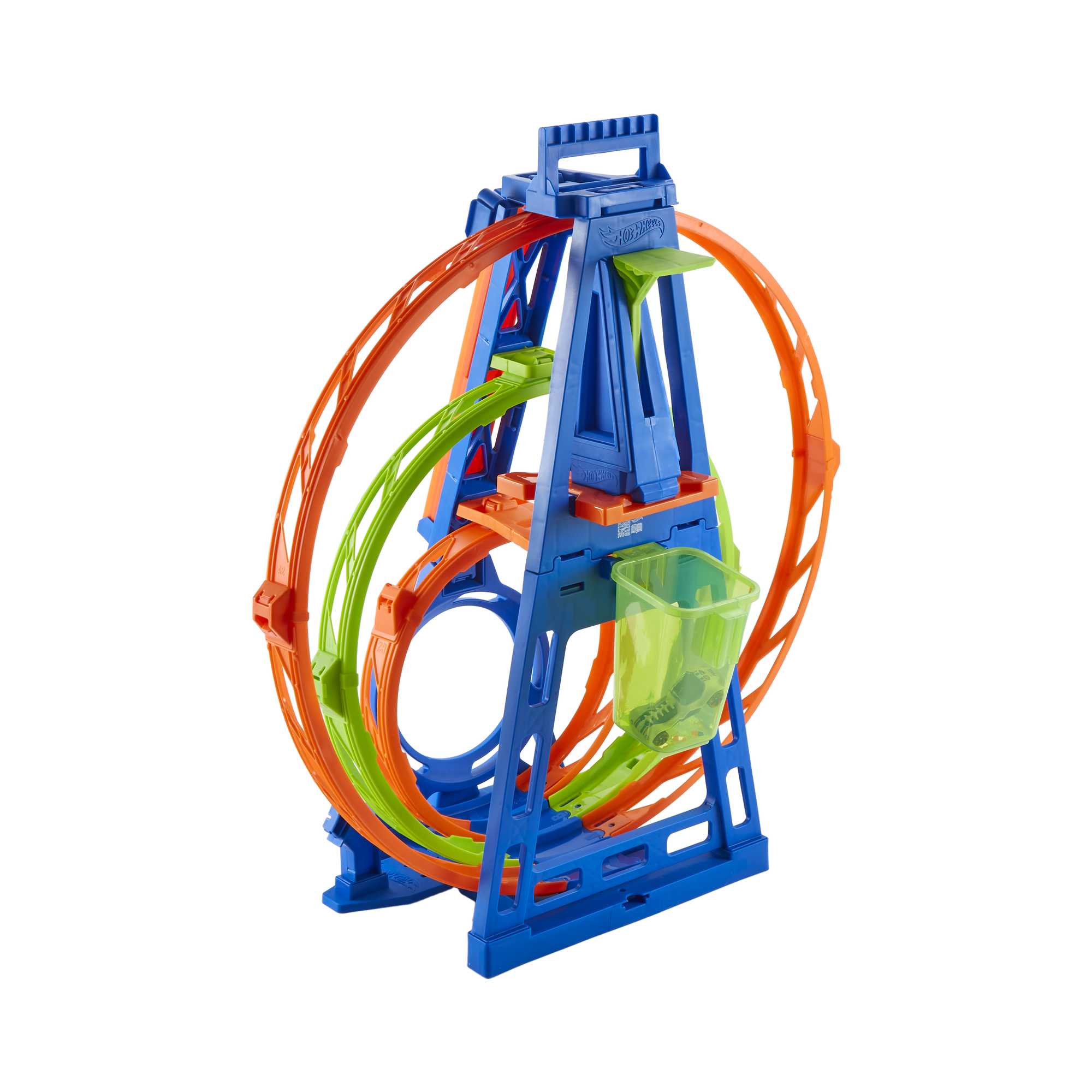 Hot Wheels Track With 1 Hot Wheels Car, Triple Loop Kit Track Set - Image 6
