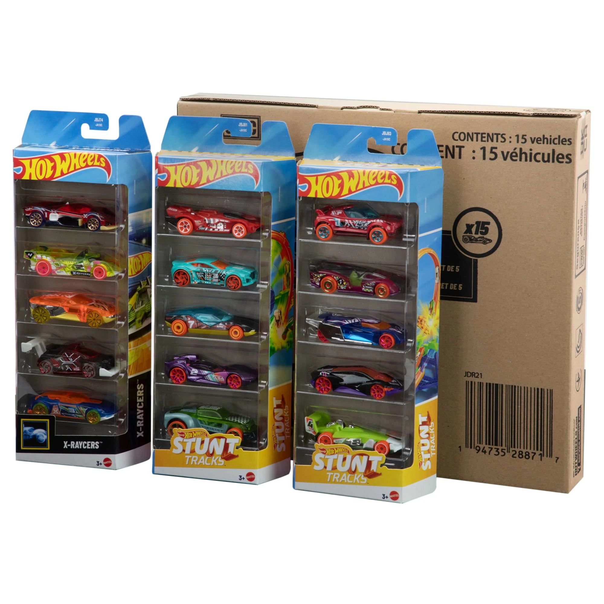 Hot Wheels Assortiment Coffrets 5 Véhicules 15 Voitures - Image 2