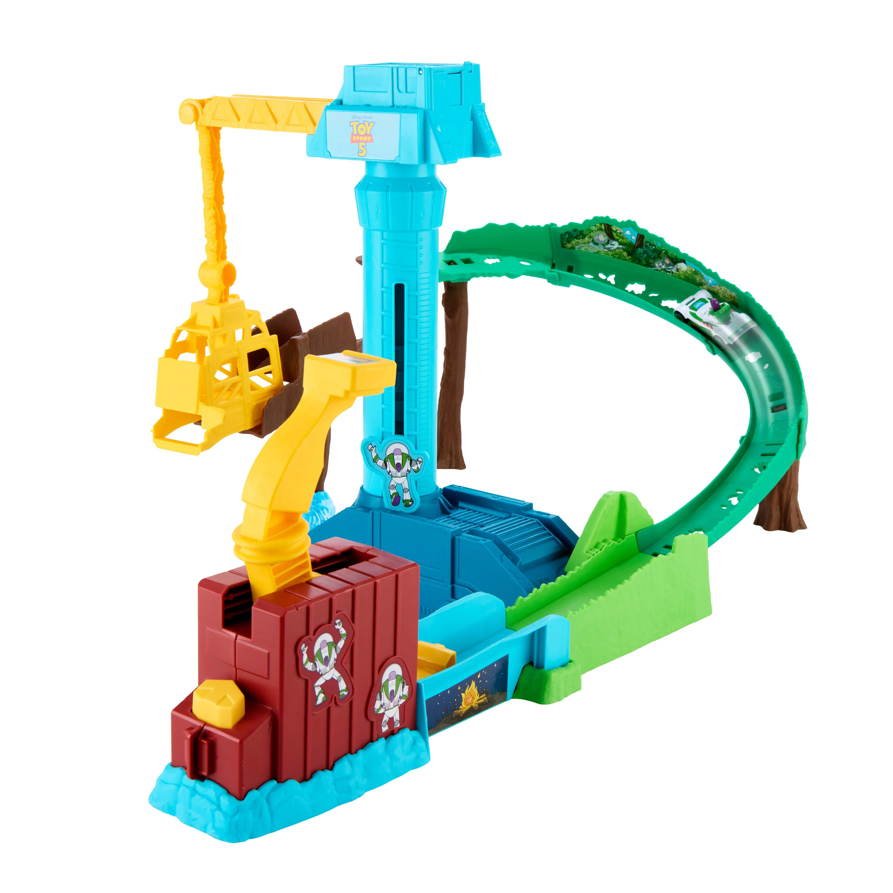 Hot Wheels Superstar Speeders Hi-Tech Buzz Lightyear's Star Command Adventure Track Set - Image 2