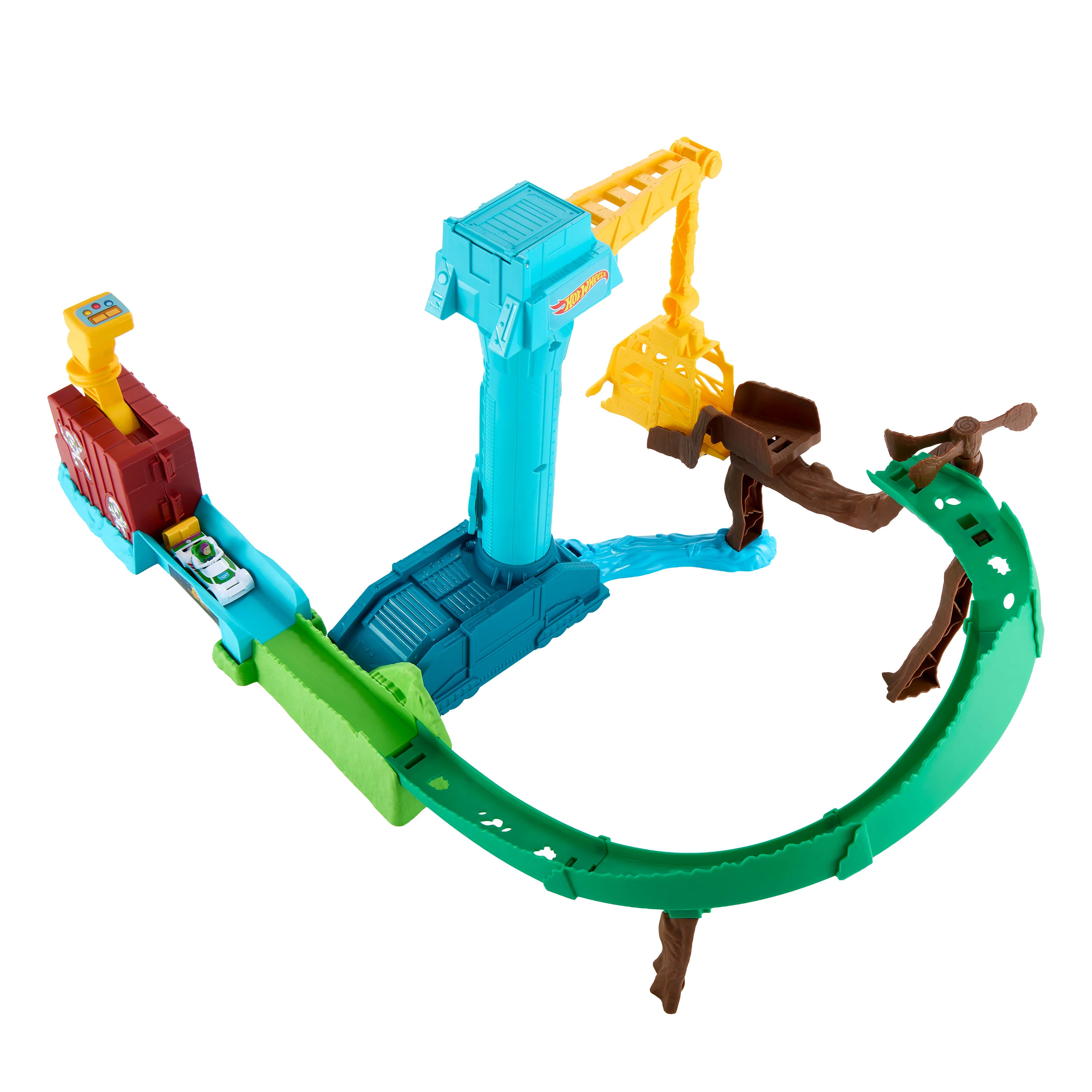 Hot Wheels Superstar Speeders Hi-Tech Buzz Lightyear's Star Command Adventure Track Set - Image 4