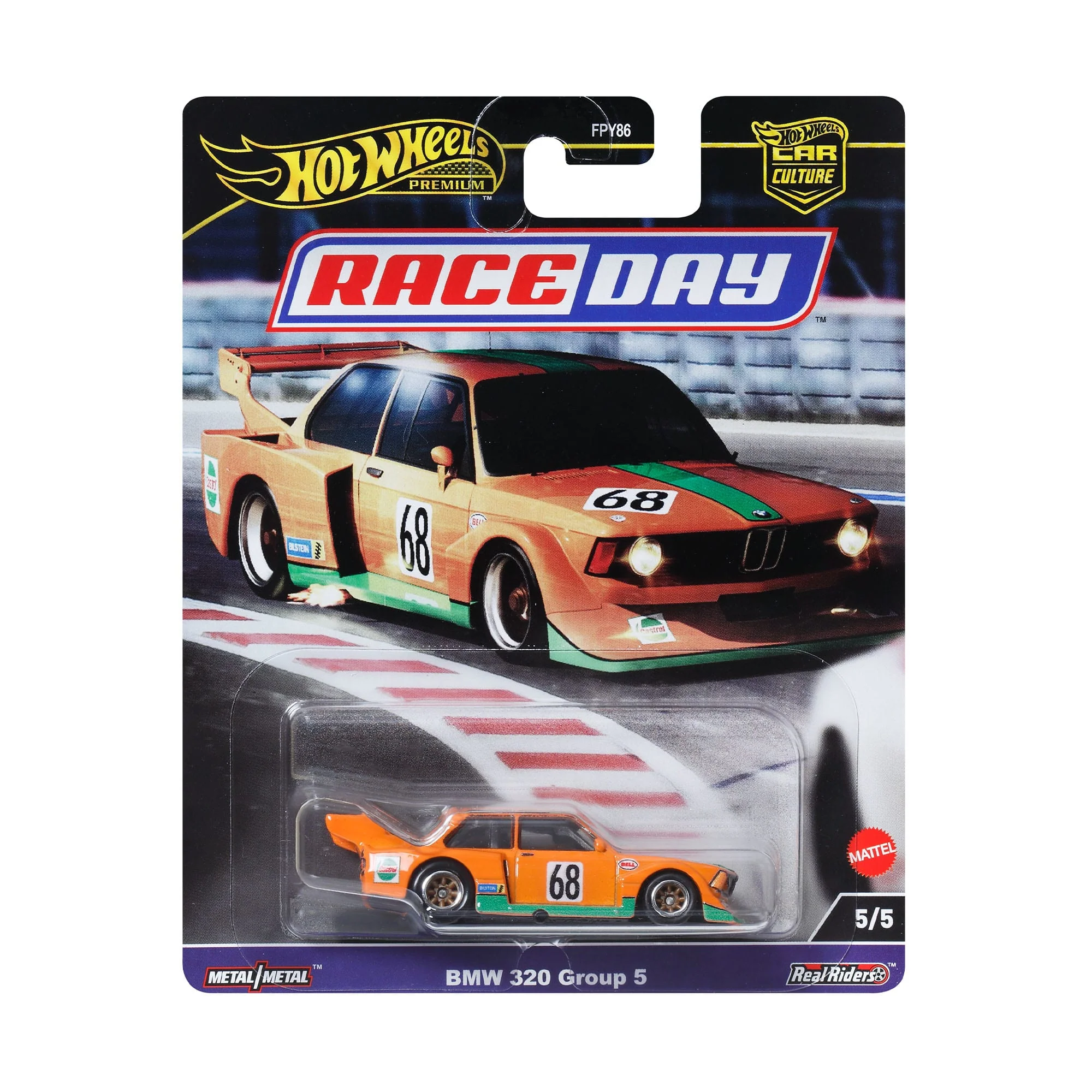 Hot Wheels Premium Car Culture Race Day Bmw 320 Gp5 1:64 Scale Collectible Toy Vehicle - Image 6