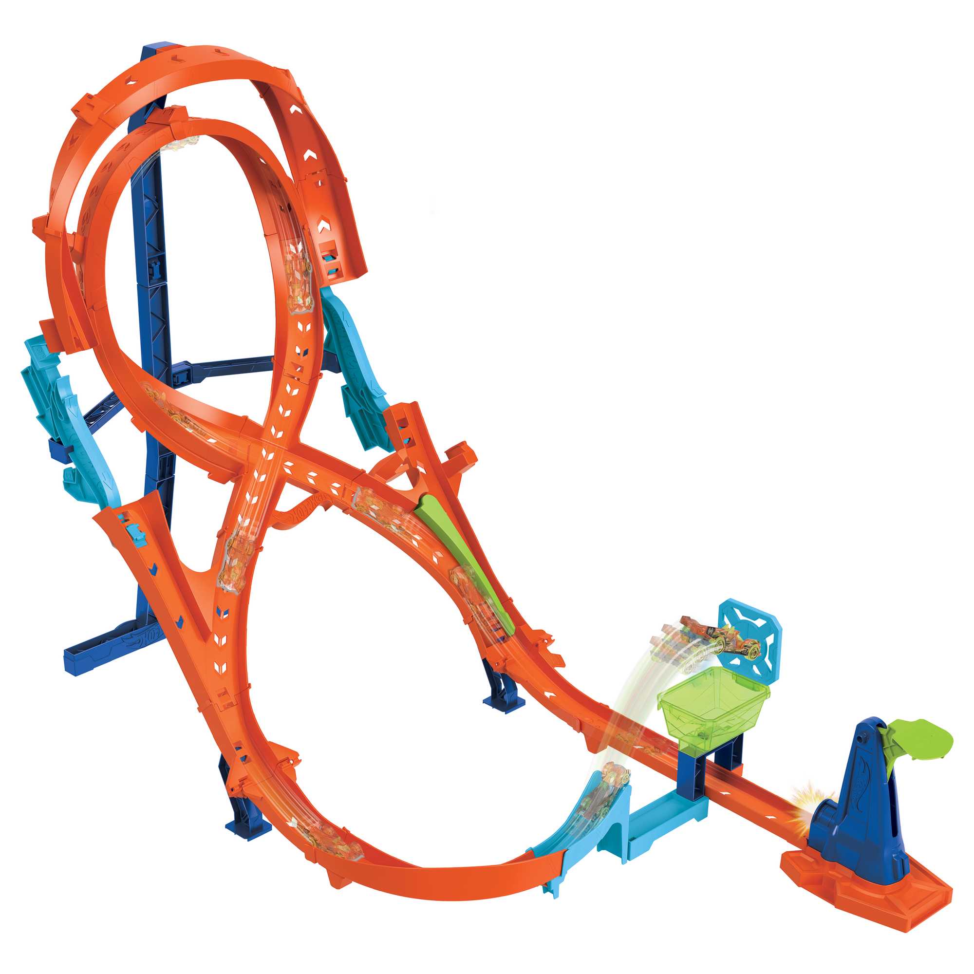 Hot Wheels-Cascade Grand Huit-Coffret 2 Pistes, 1 Voiture Hot Wheels - Image 4