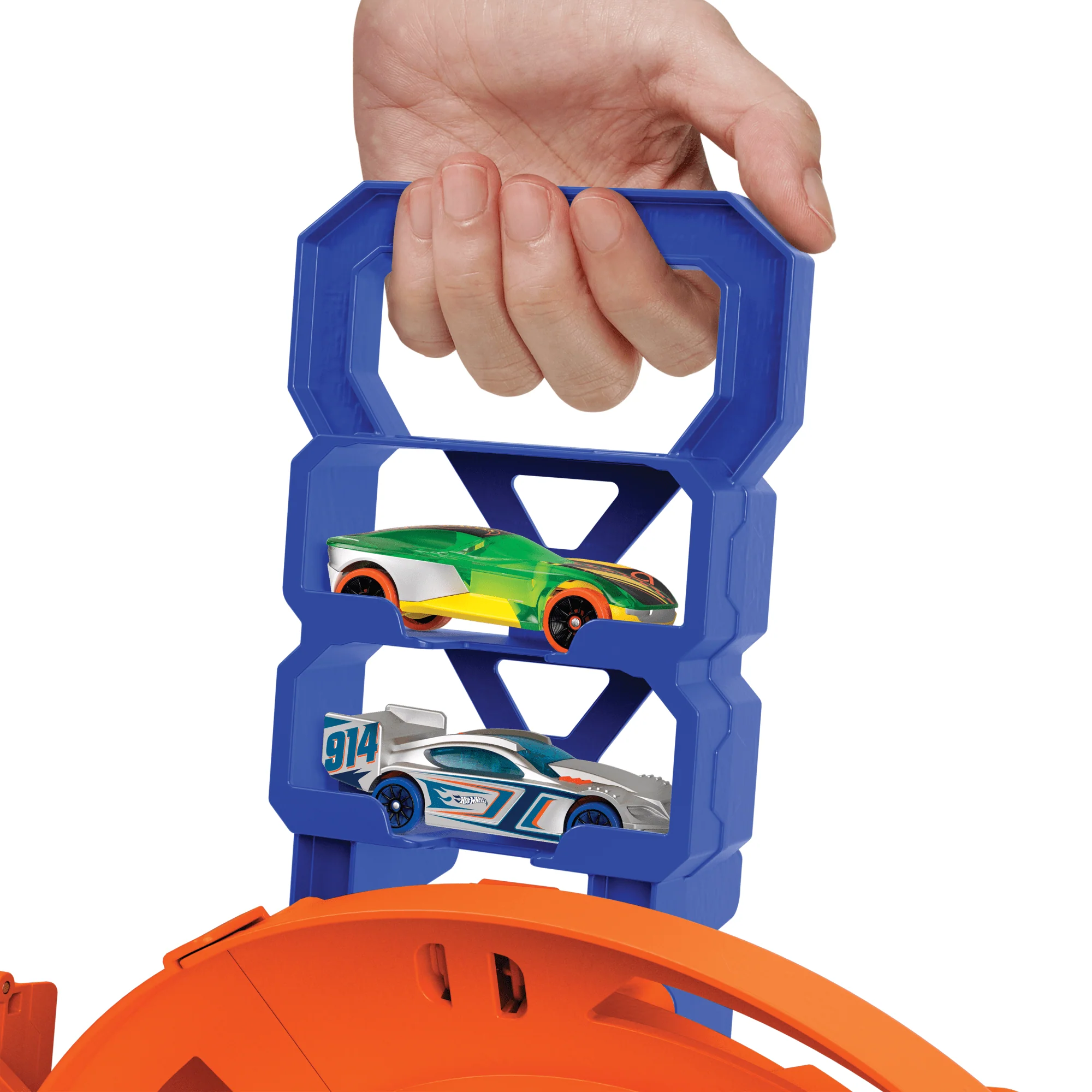 Hot Wheels  Circuit Spirale D’Accélération, 2Véhicules, Échelle1:64 - Image 6