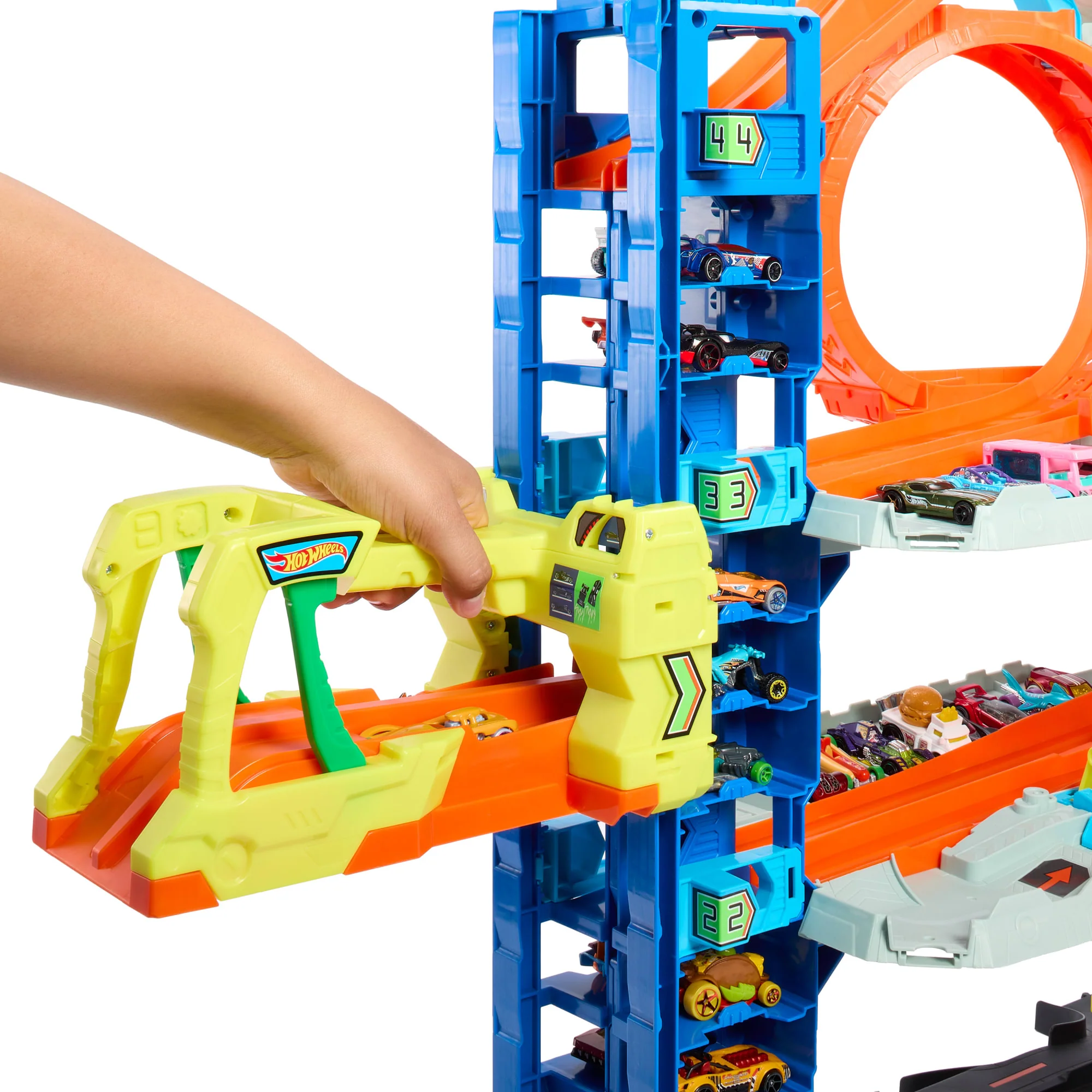Hot Wheels Ville Méga Garage, 2 Véhicules, Rangement Pour 50+ Véh. - Image 4
