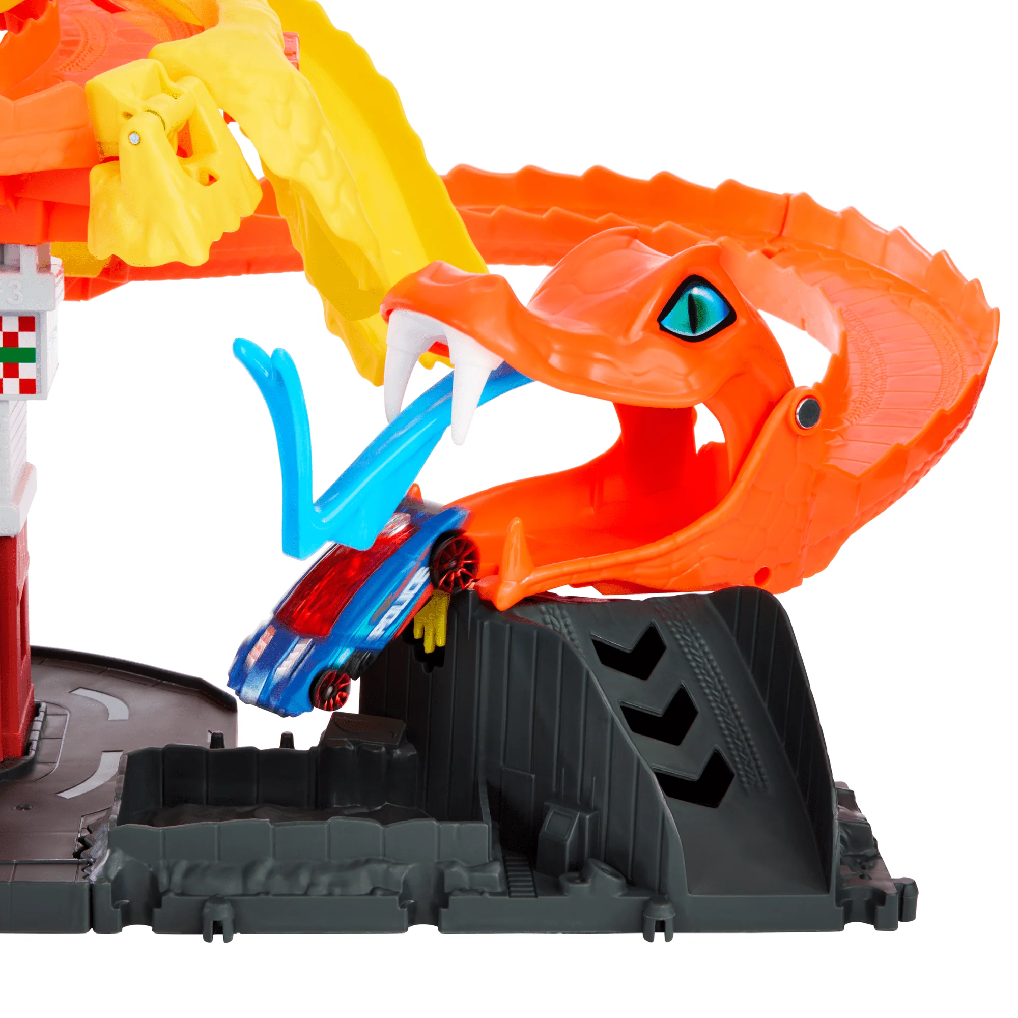 Hot Wheels City Pista de Brinquedo Ataque de Cobra vs Pizzaria - Image 3