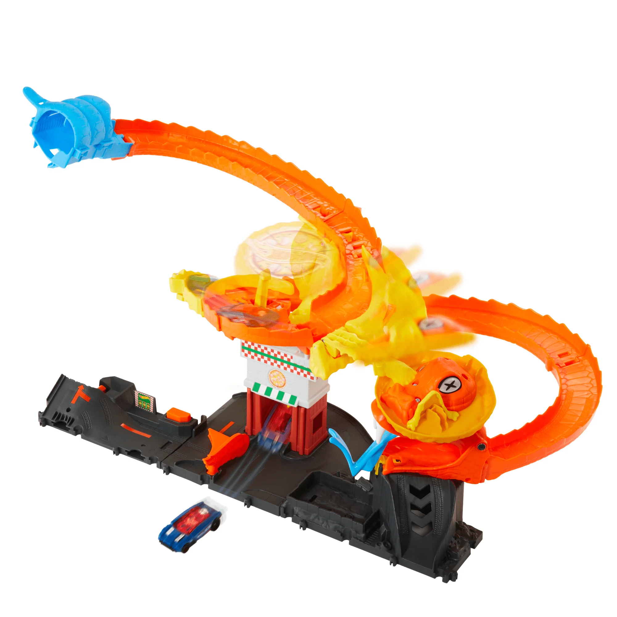Hot Wheels City Pista de Brinquedo Ataque de Cobra vs Pizzaria - Image 4