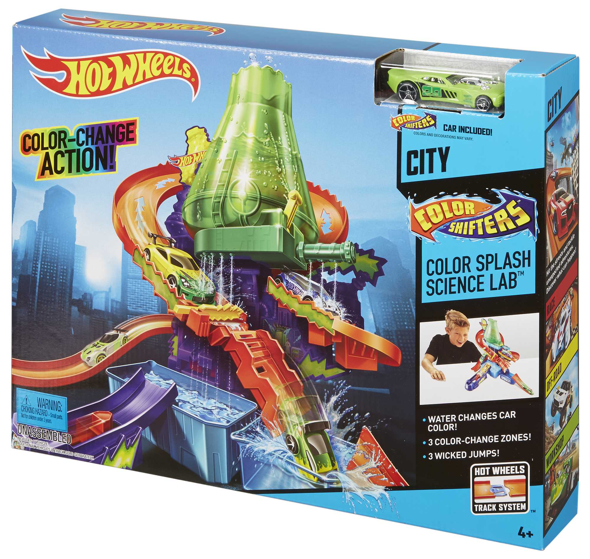 Hot Wheels City Pista de Brinquedo Color Shifters Laboratório Científico - Image 5