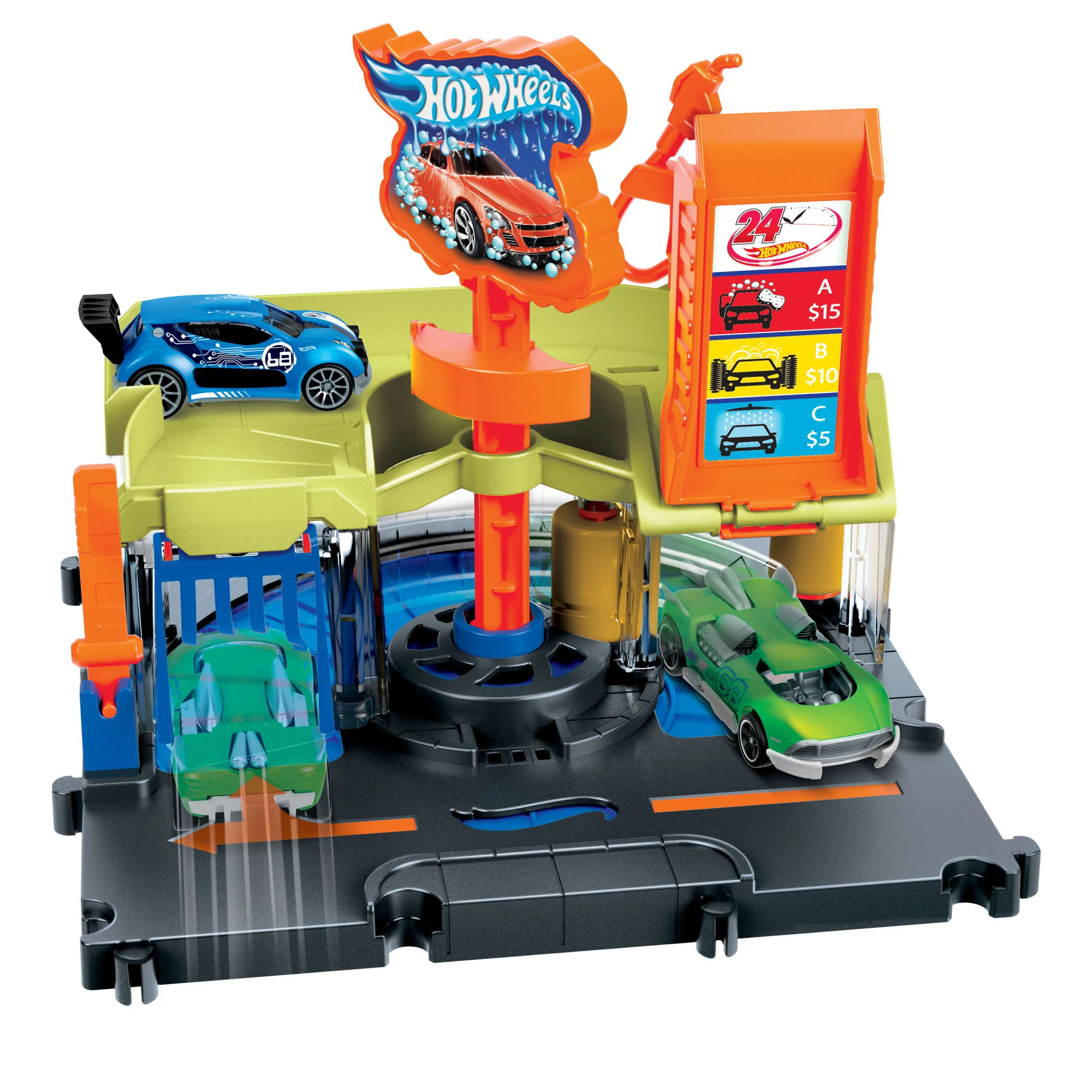Hot Wheels City Pista de Brinquedo Lava-rápido da Cidade - Image 5