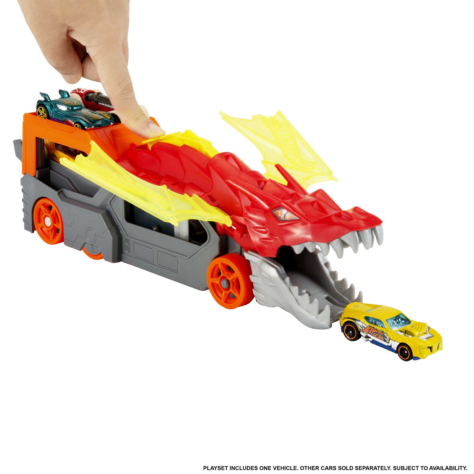 Hot Wheels City Pista de Brinquedo Reboque de Dragão - Image 5