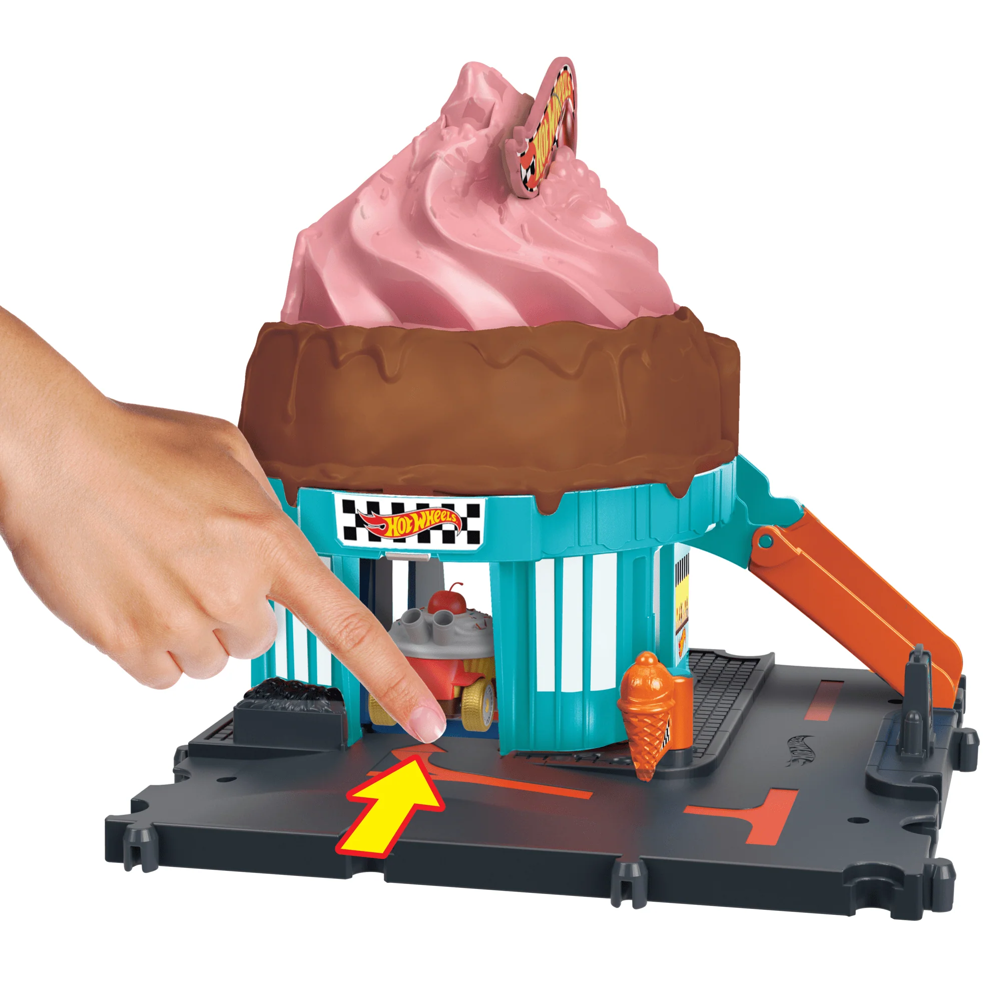 Hot Wheels City Pista de Brinquedo Sorveteria - Image 3