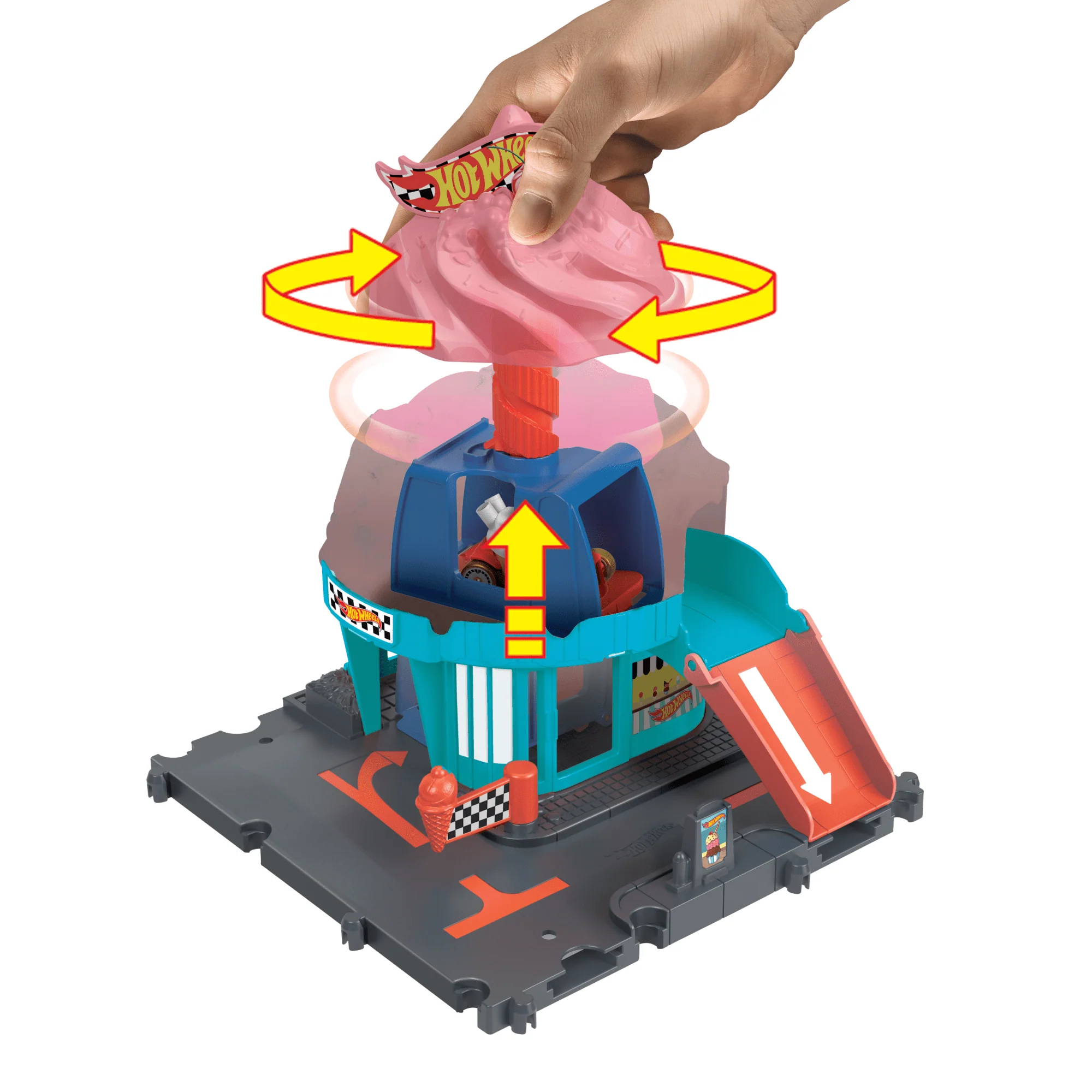 Hot Wheels City Pista de Brinquedo Sorveteria - Image 4
