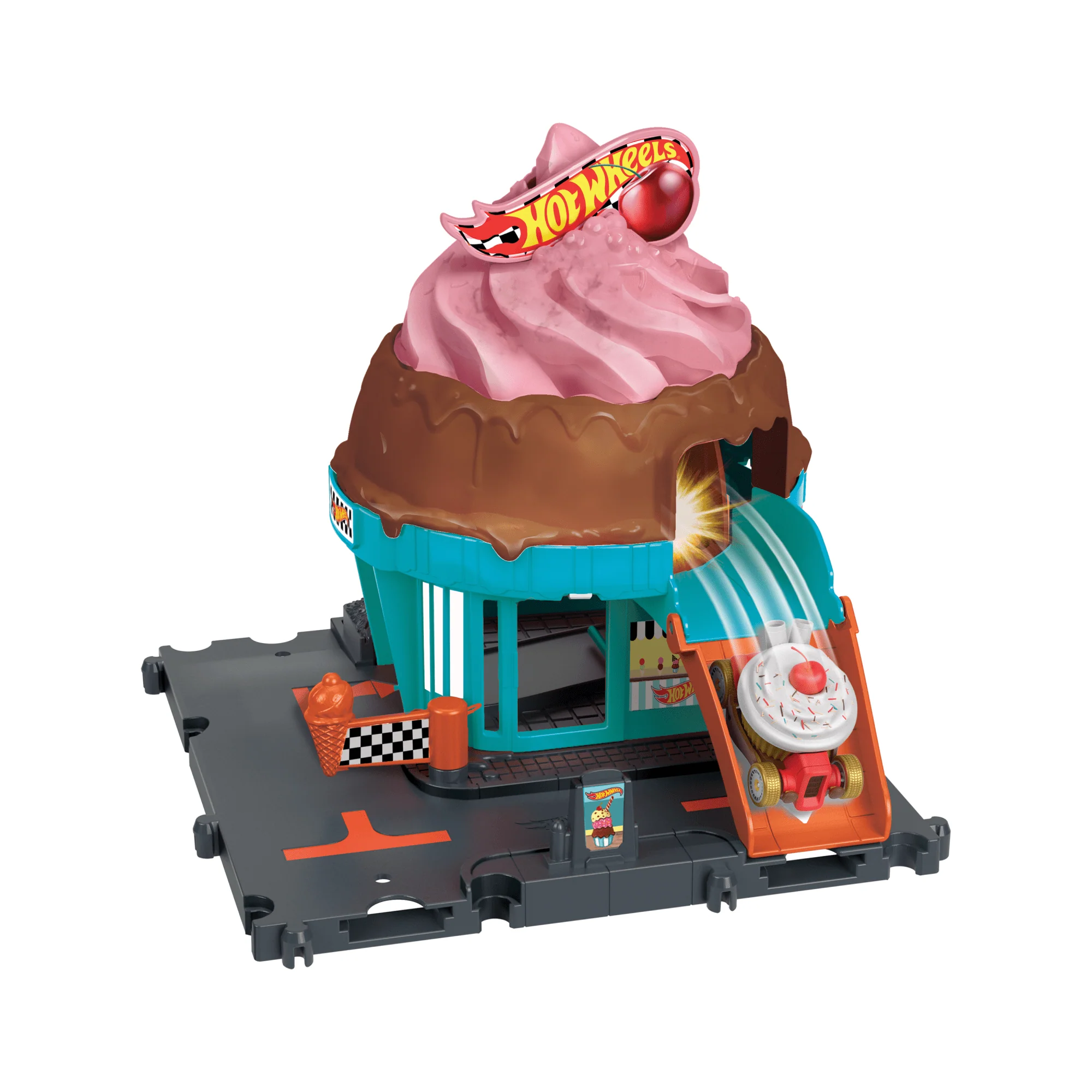 Hot Wheels City Pista de Brinquedo Sorveteria - Image 5