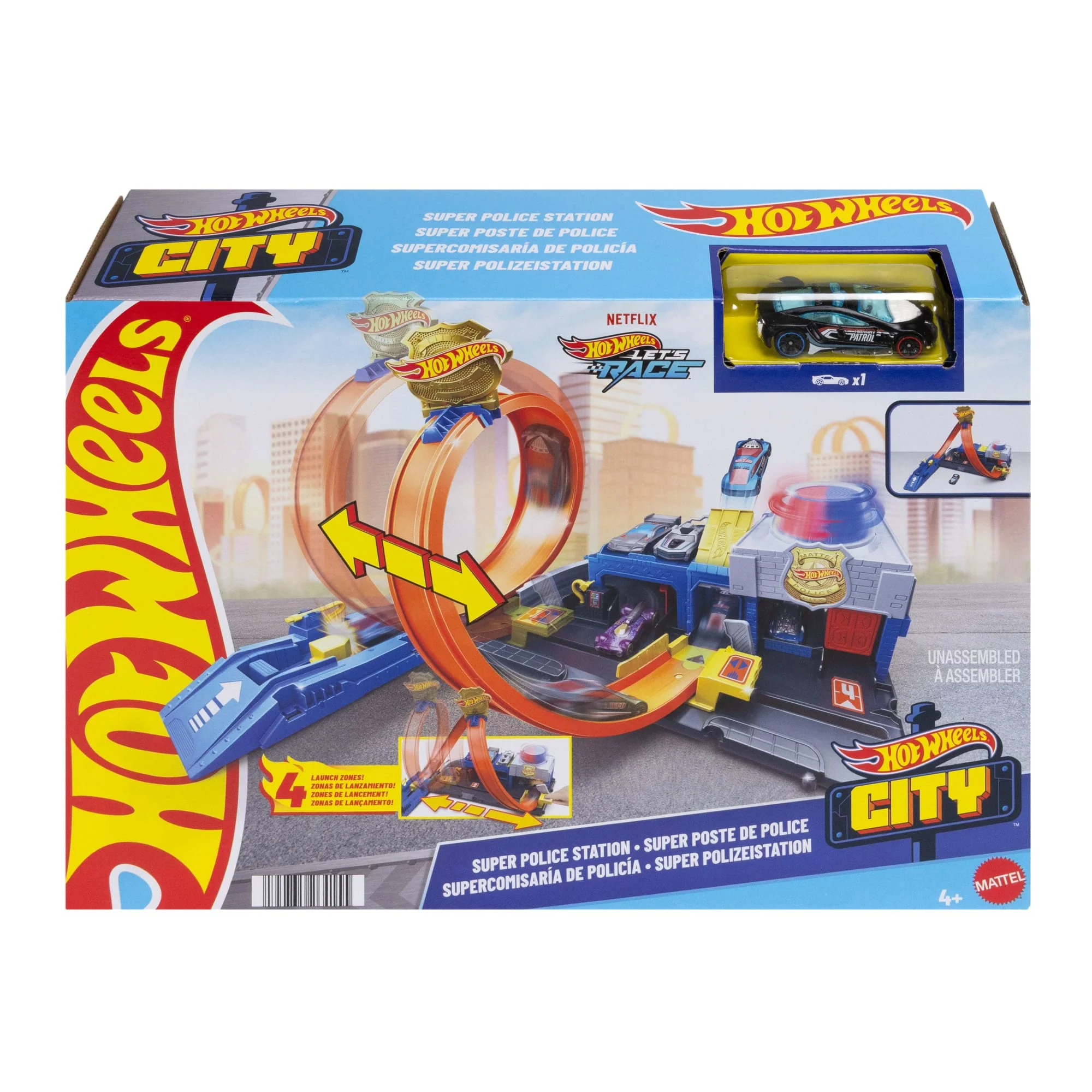 Hot Wheels City Pista de Brinquedo Super Delegacia de Polícia - Image 6