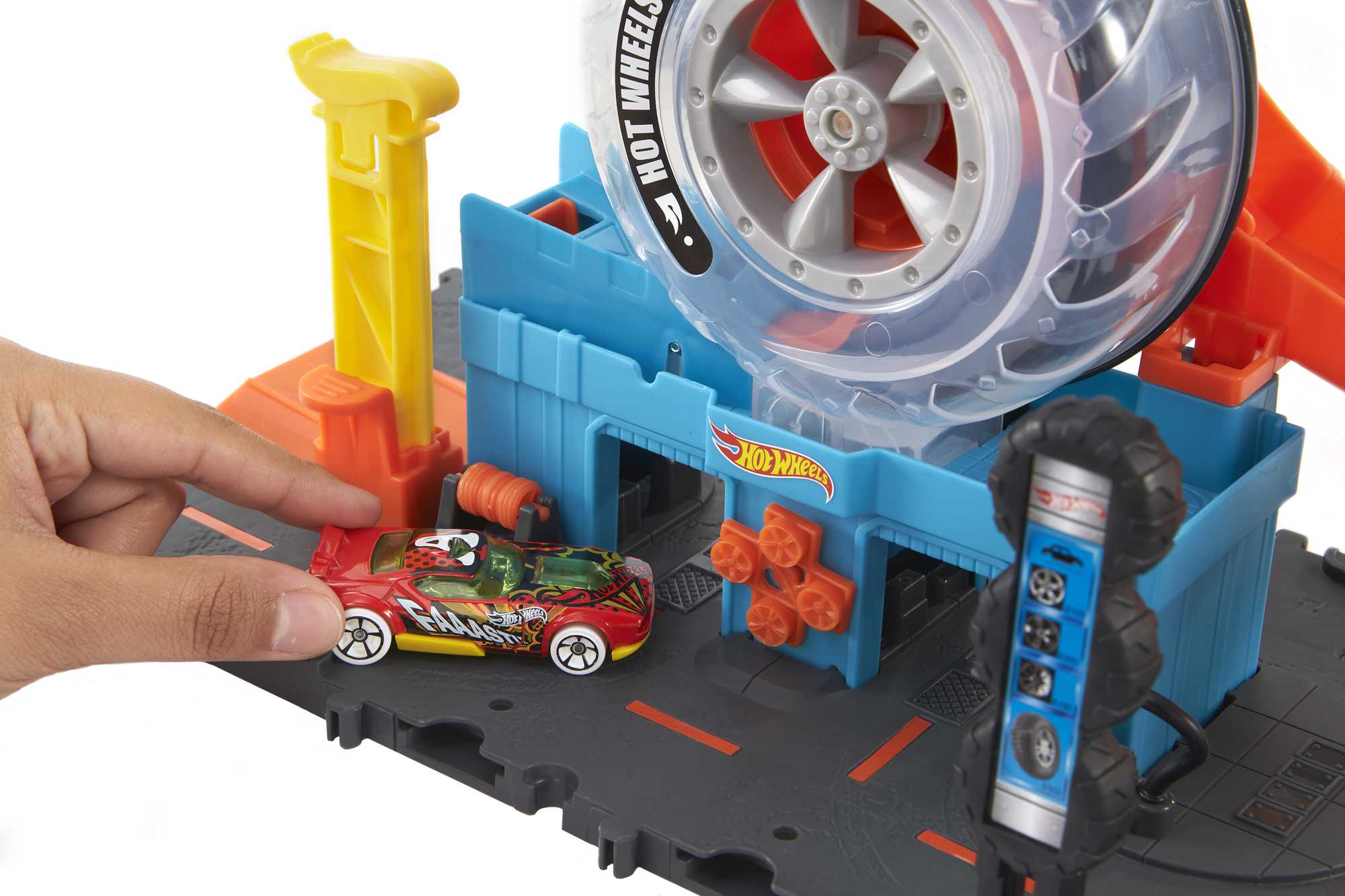 Hot Wheels City Pista de Brinquedo Super Loja de pneus - Image 5