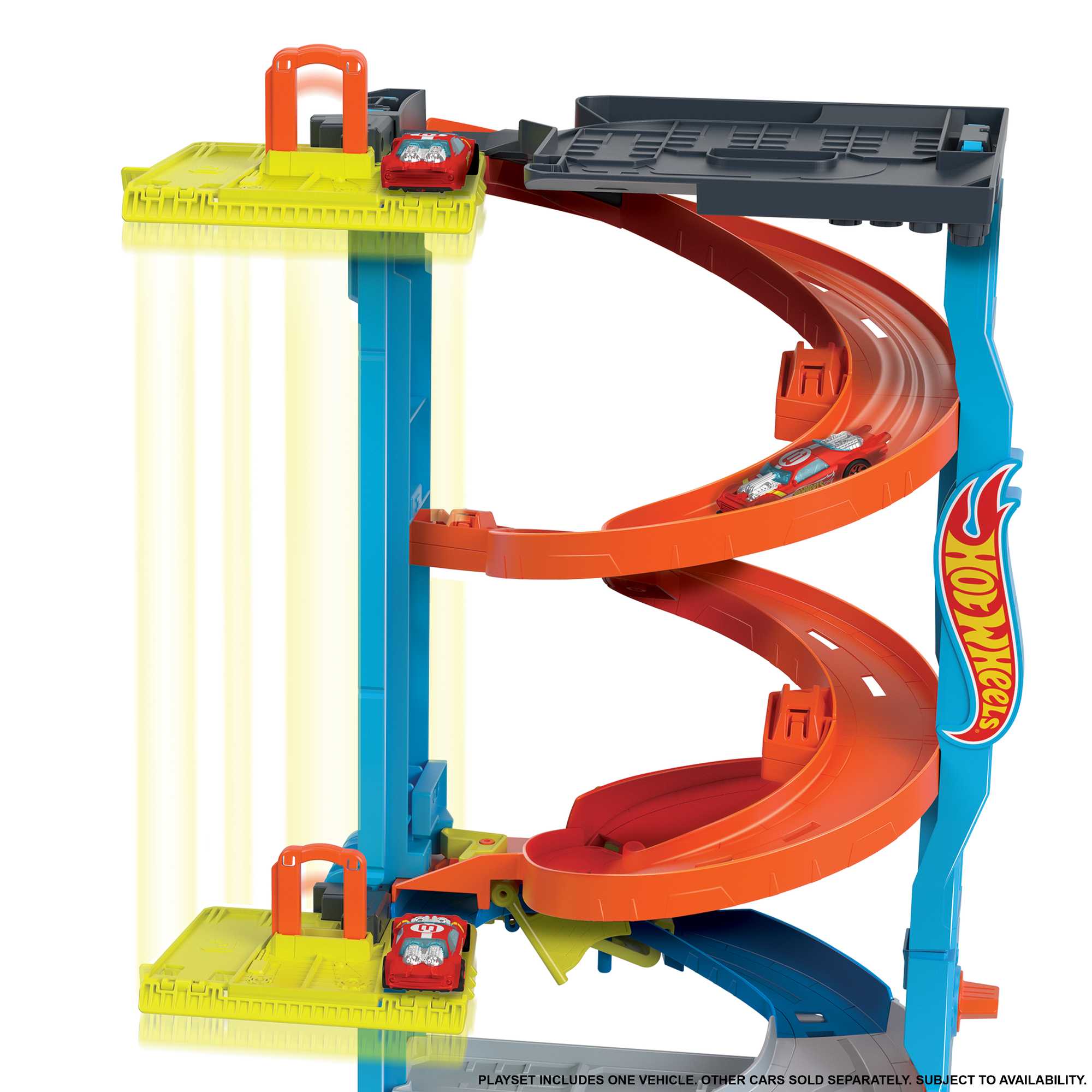 Hot Wheels City Pista de Brinquedo Torre de Corridas com Altura Dupla - Image 4