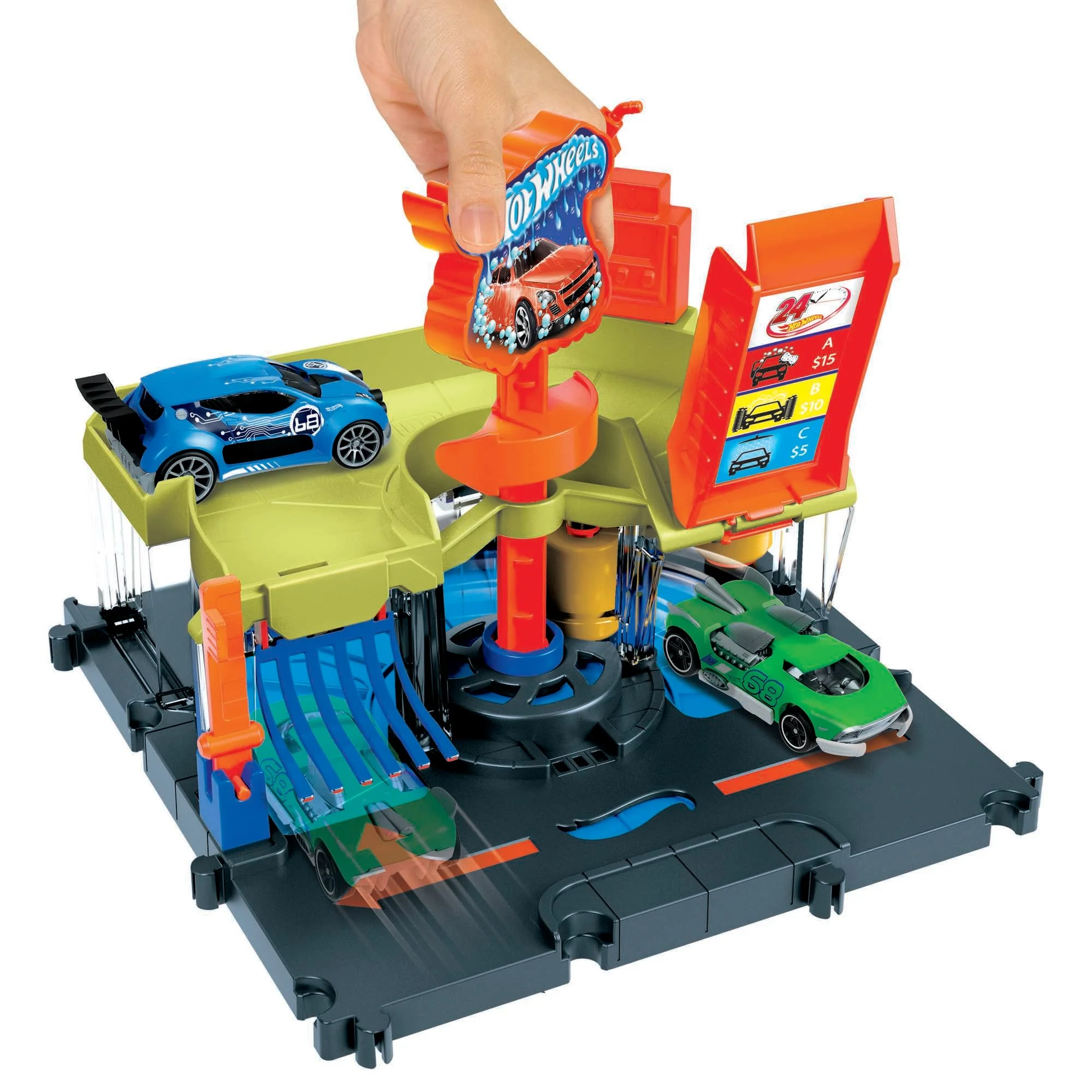 Hot Wheels City Pista de Juguete Autolavado de la Ciudad - Image 4