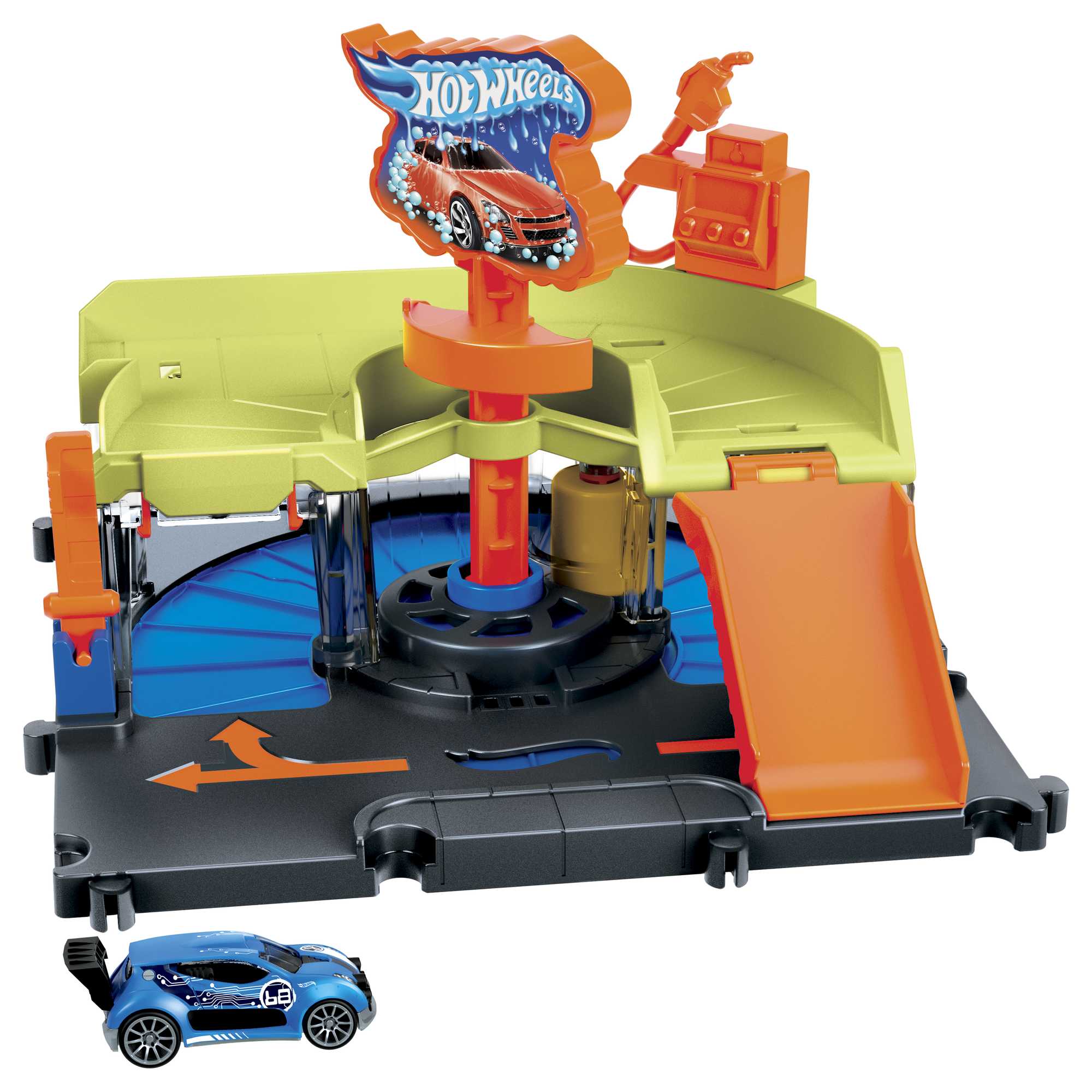 Hot Wheels City Pista de Juguete Autolavado de la Ciudad - Image 6