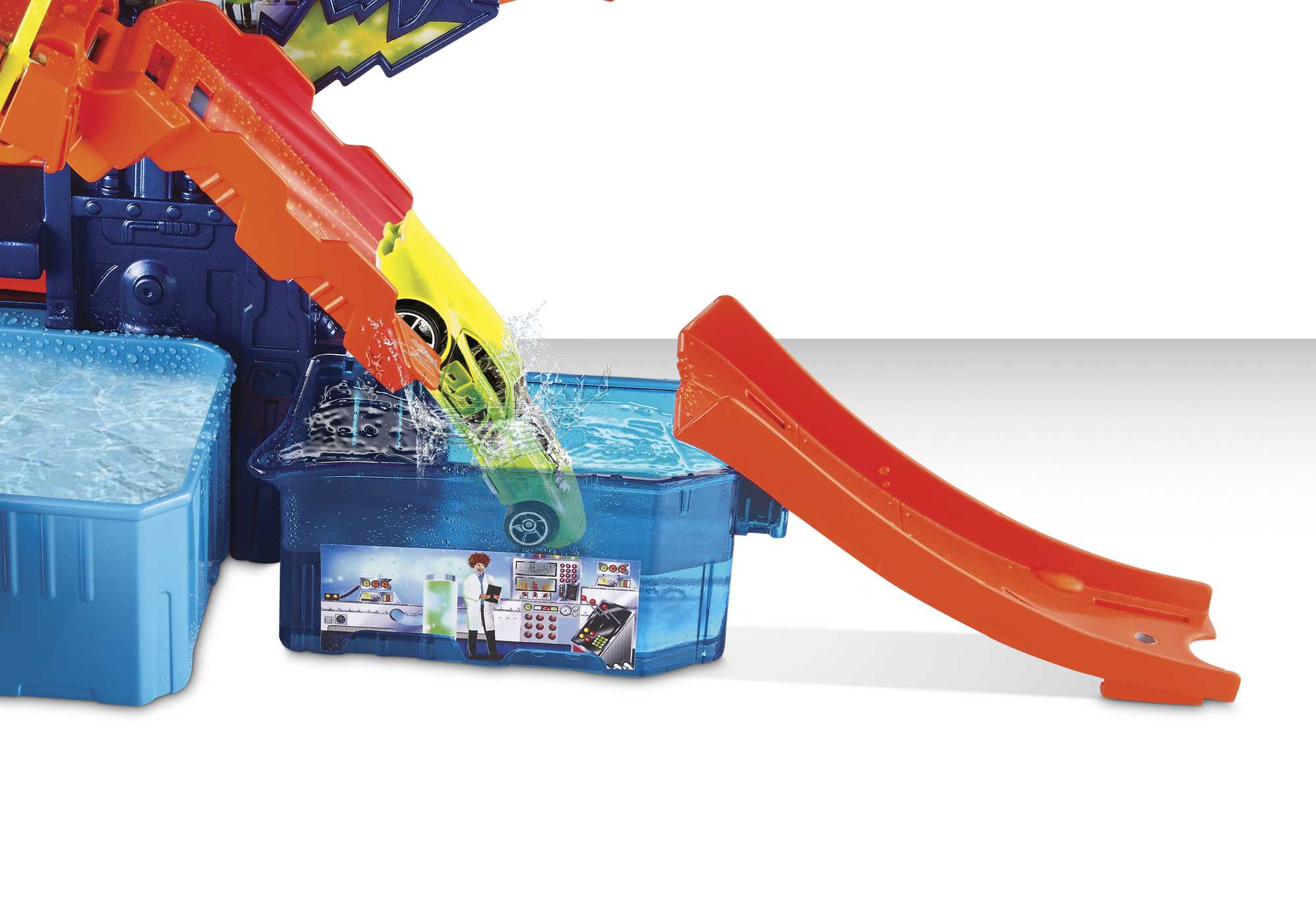 Hot Wheels City Pista de Juguete Color Shifters Laboratorio Científico - Image 4