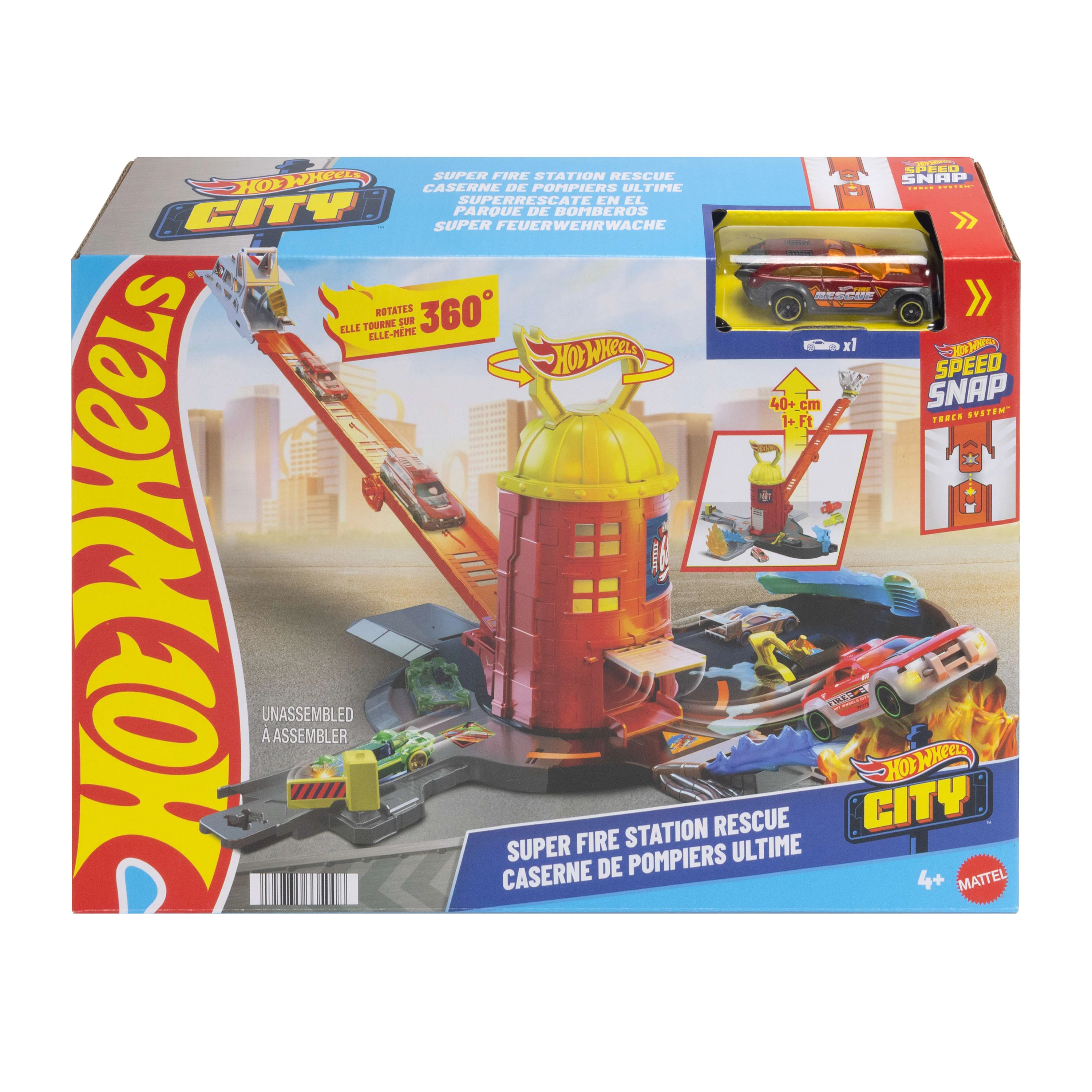Hot Wheels City Pista de Juguete estación de bomberos - Image 6