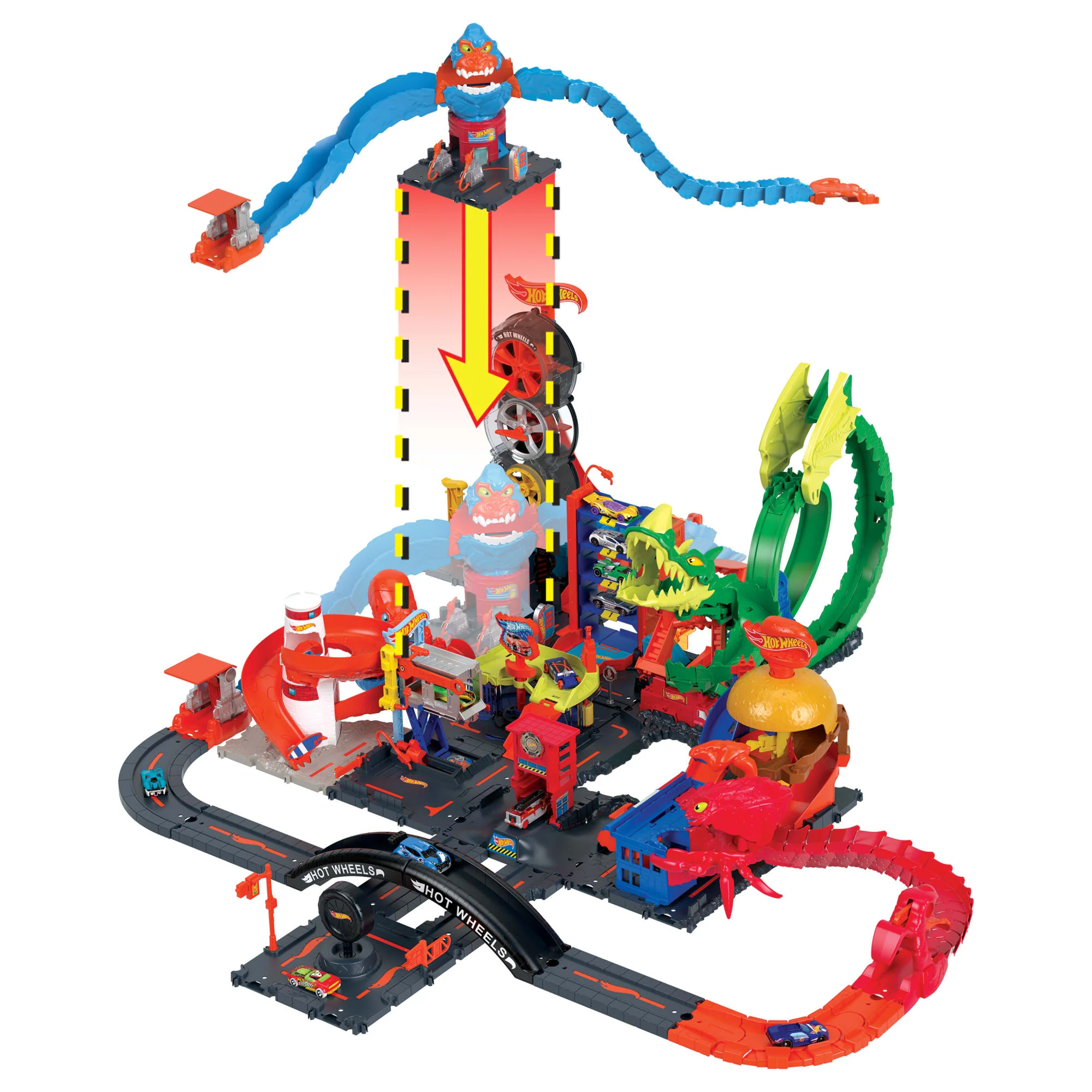 Hot Wheels City Pista de Juguete Némesis Gorila - Image 5