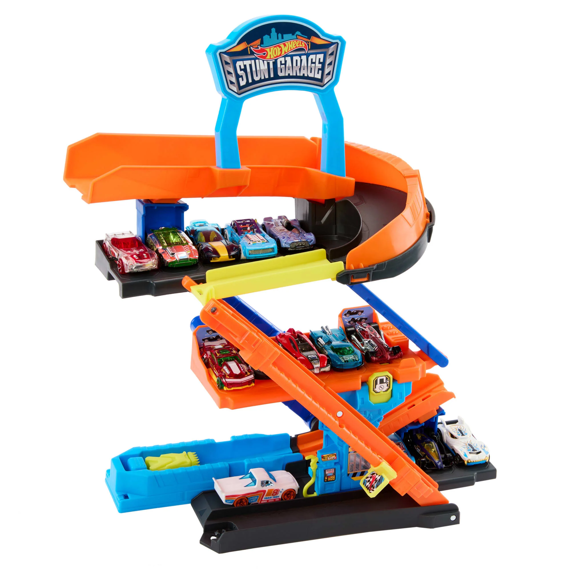 Hot Wheels City Pista de Juguete Pista Garage de acrobacias - Image 4